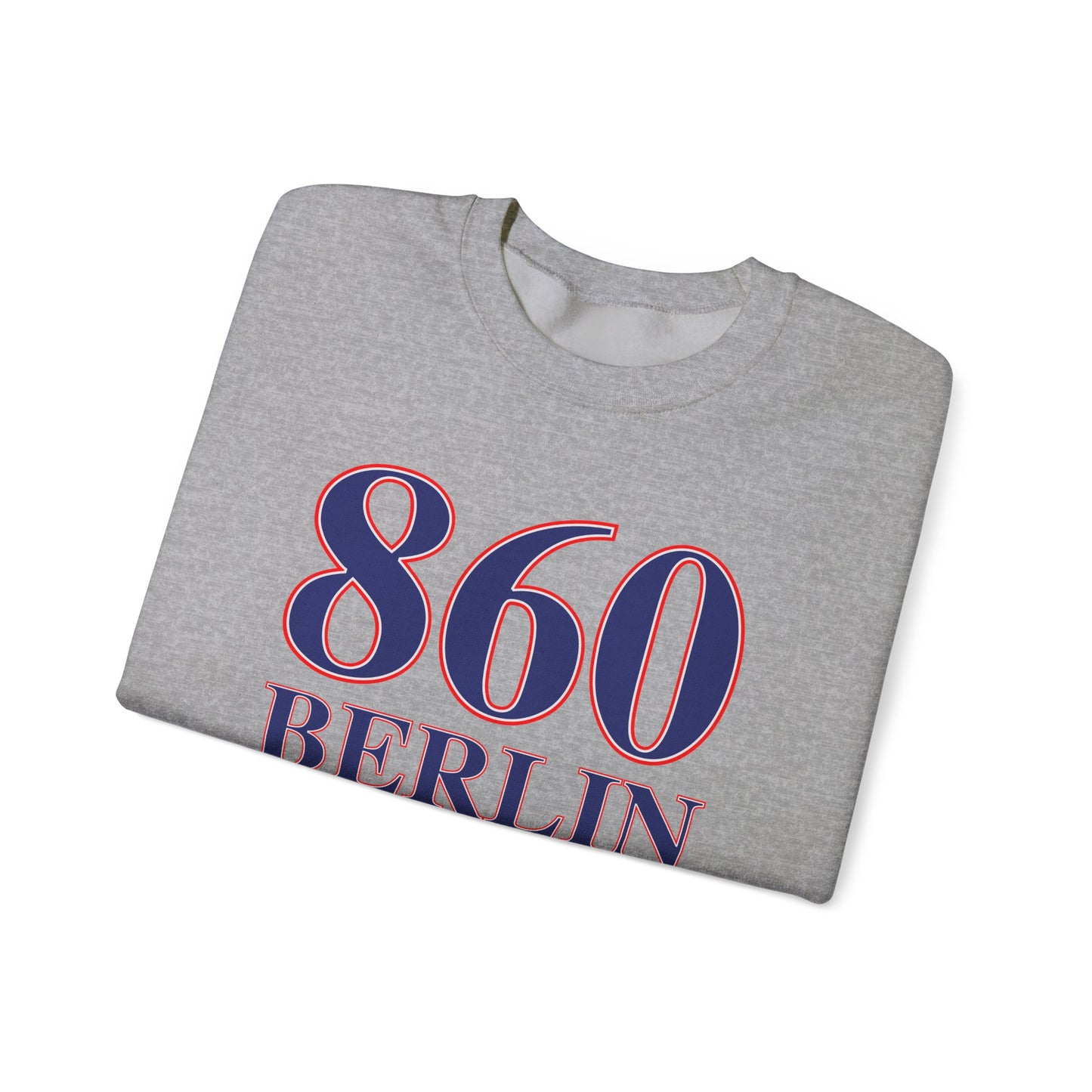 860 Berlin Red White & Blue Unisex Heavy Blend™ Crewneck Sweatshirt