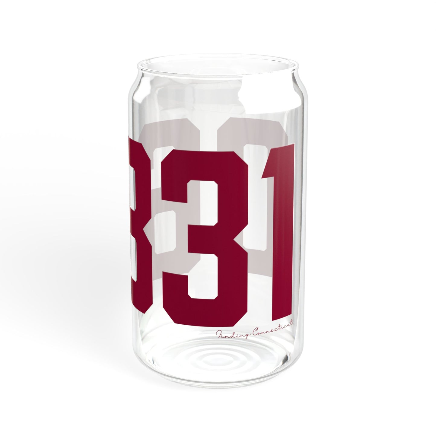06831 - Greenwich Connecticut Zip Code Sipper Glass, 16oz