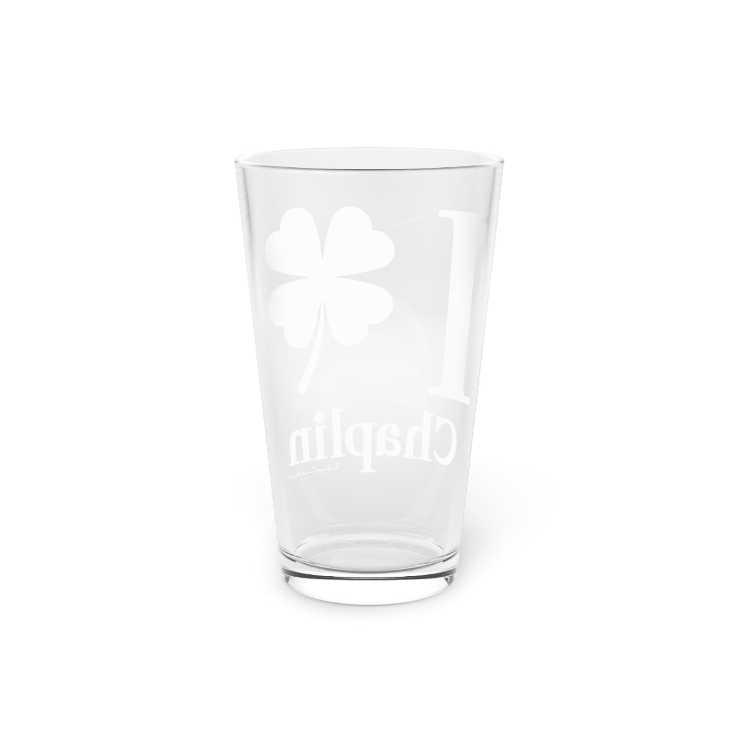 I Clover Chaplin Pint Glass, 16oz