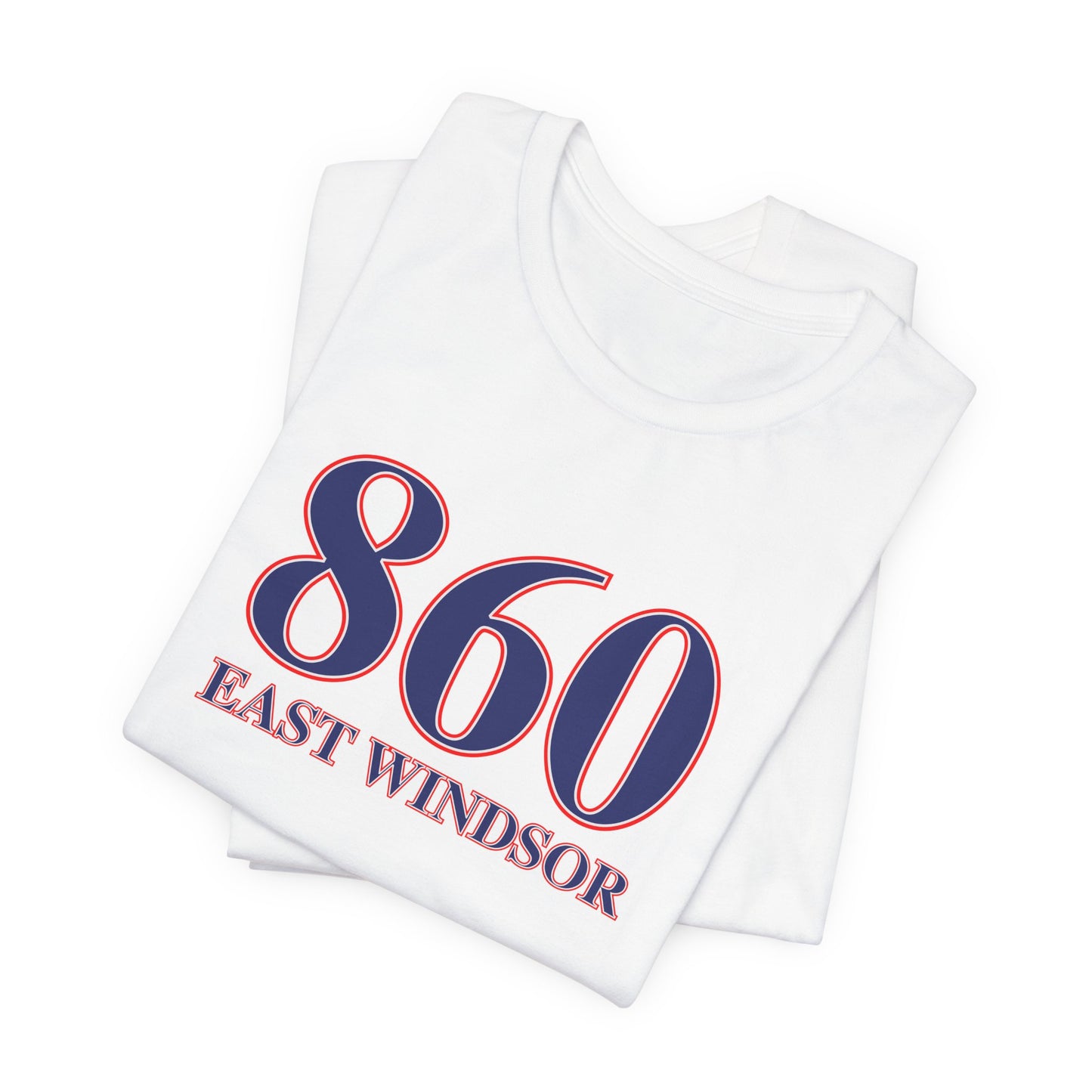 860 East Windsor Red White & Blue Unisex Jersey Short Sleeve T-Shirt