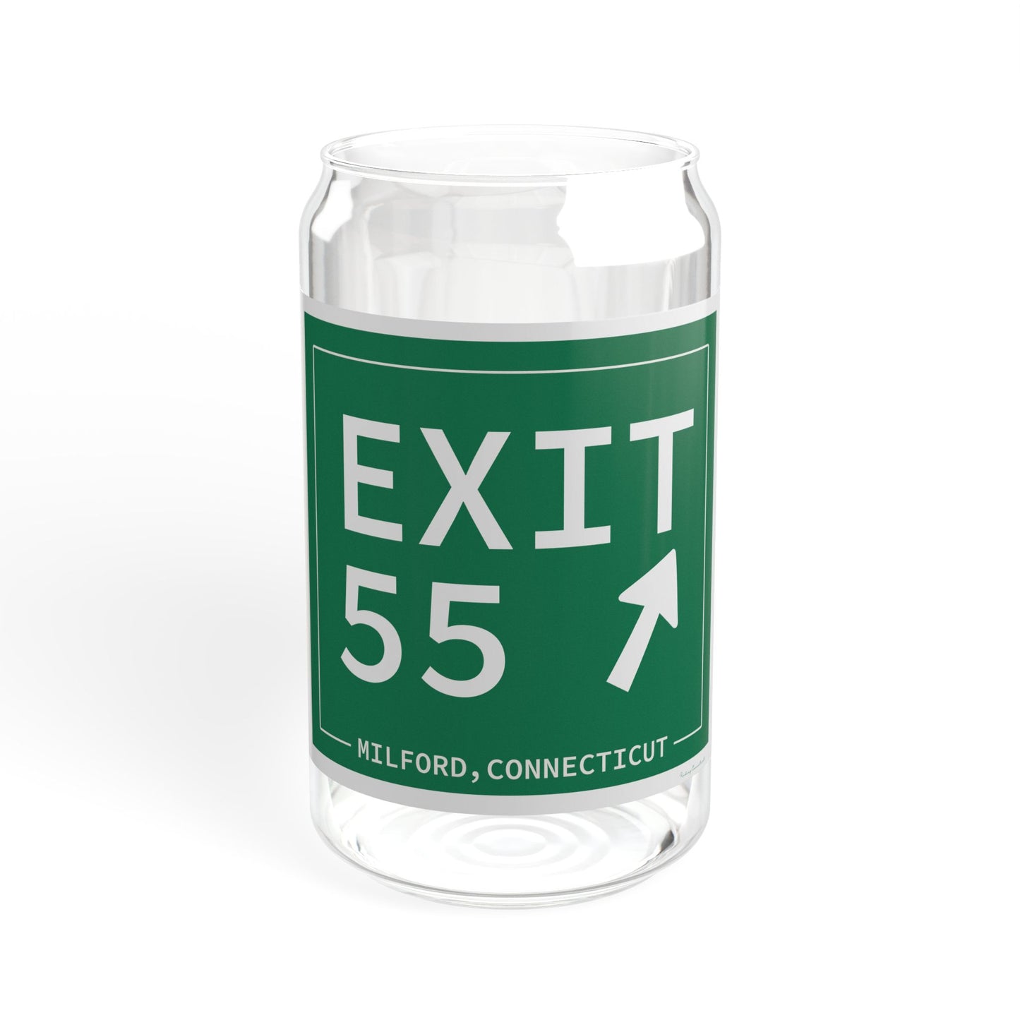 Vintage Exit 55 WCP Sign Sipper Glass, 16oz