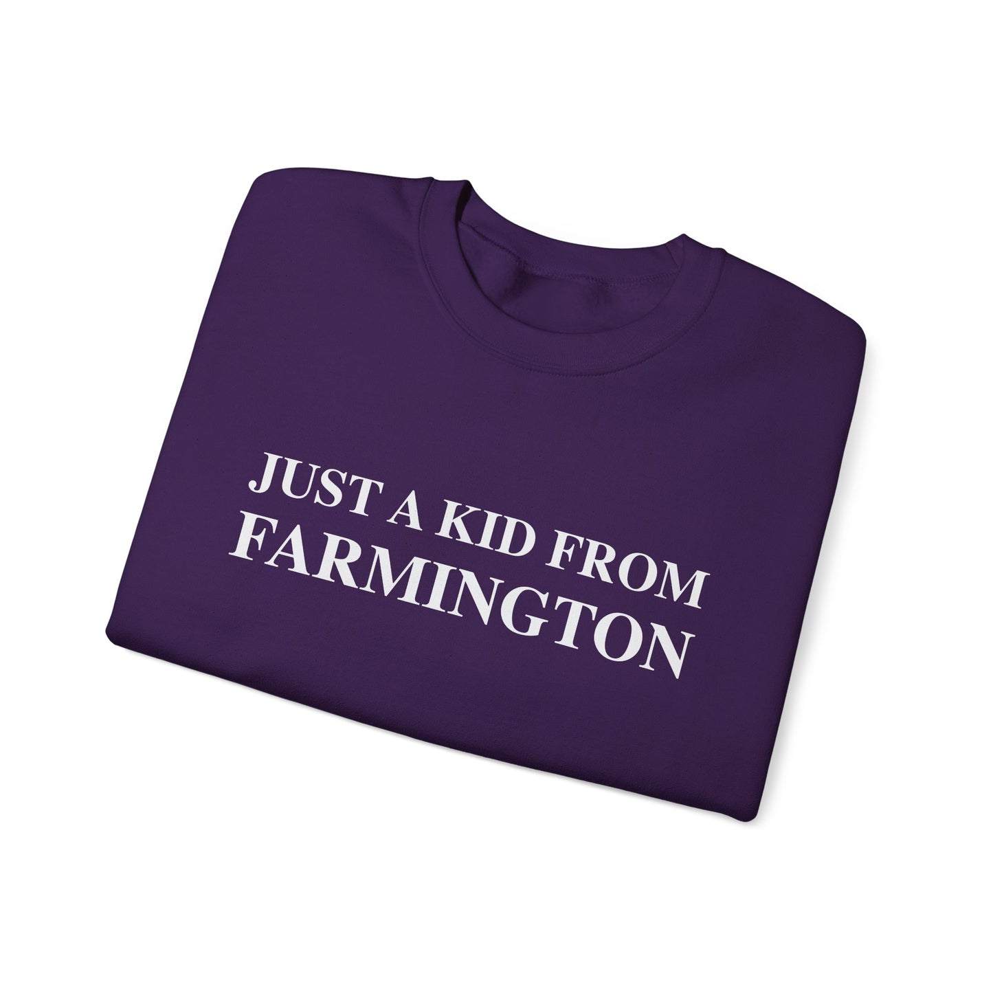 Just a kid from Farmington Unisex Heavy Blend™ Crewneck Sweatshirt