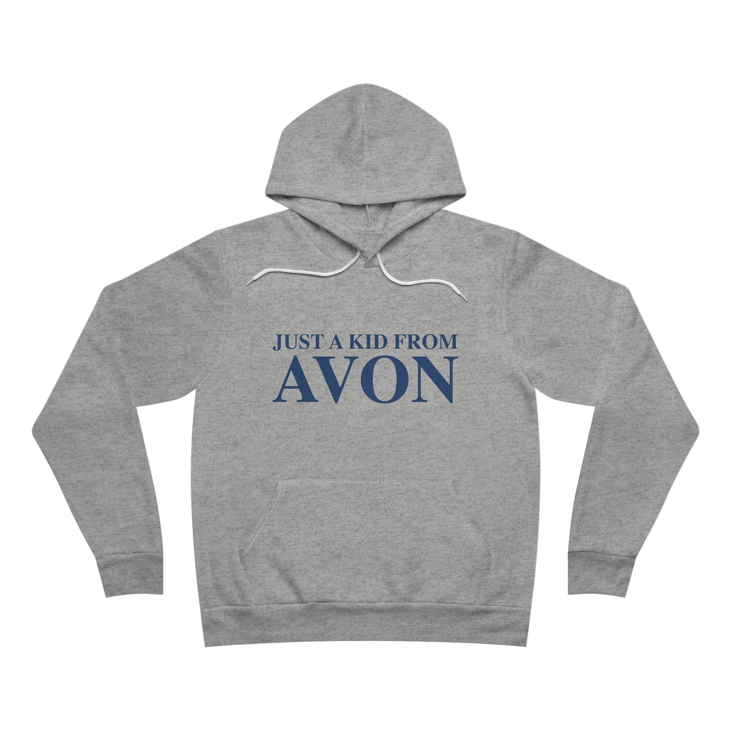 Just a kid from Avon Unisex Sponge Fleece Pullover Hoodie