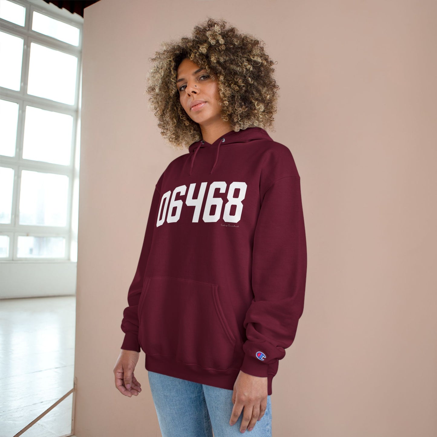 06468 Monroe Connecticut Zip Code Champion Hoodie Sweatshirts