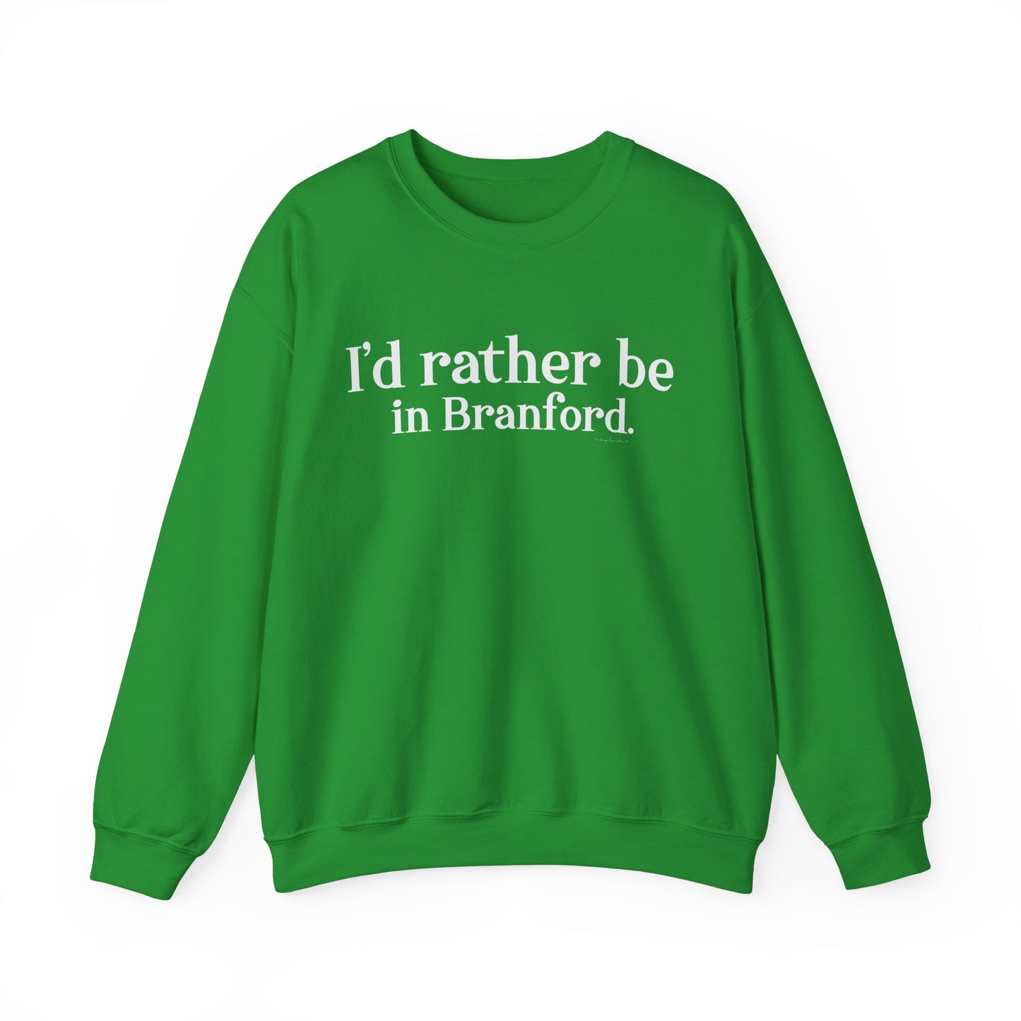 I'd rather be in Branford. Unisex Heavy Blend™ Crewneck Sweatshirt