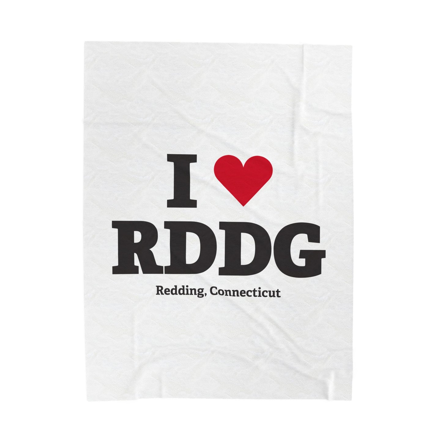 I Heart RDDG Velveteen Plush Blanket