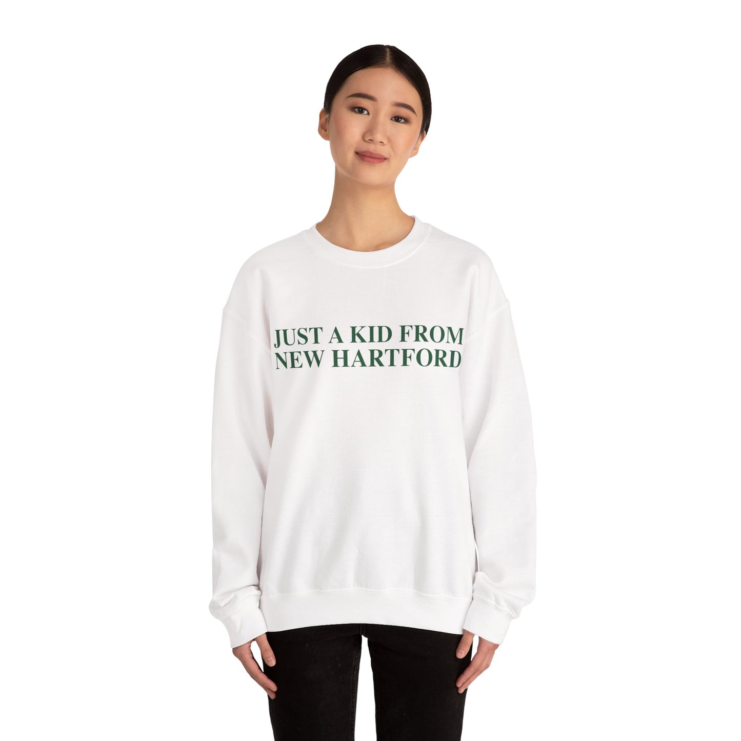 Just a kid from New Hartford Unisex Heavy Blend™ Crewneck Sweatshirt
