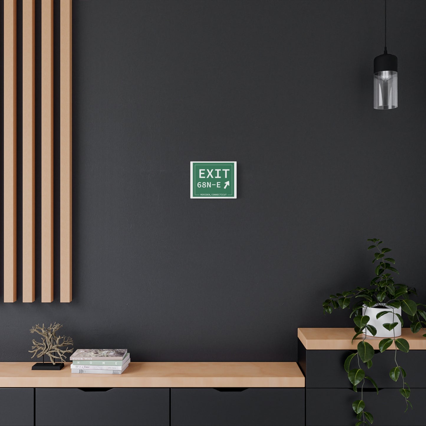 Vintage Exit 68N-E WCP Sign Matte Canvas, Stretched, 1.25"