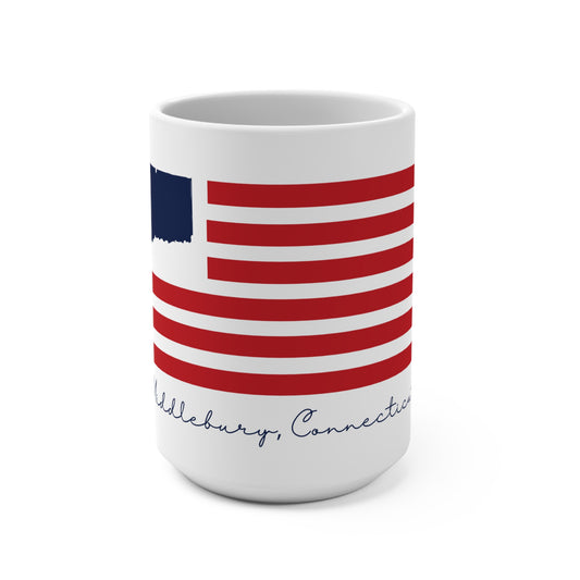 Middlebury Connecticut Flag Mug 15oz