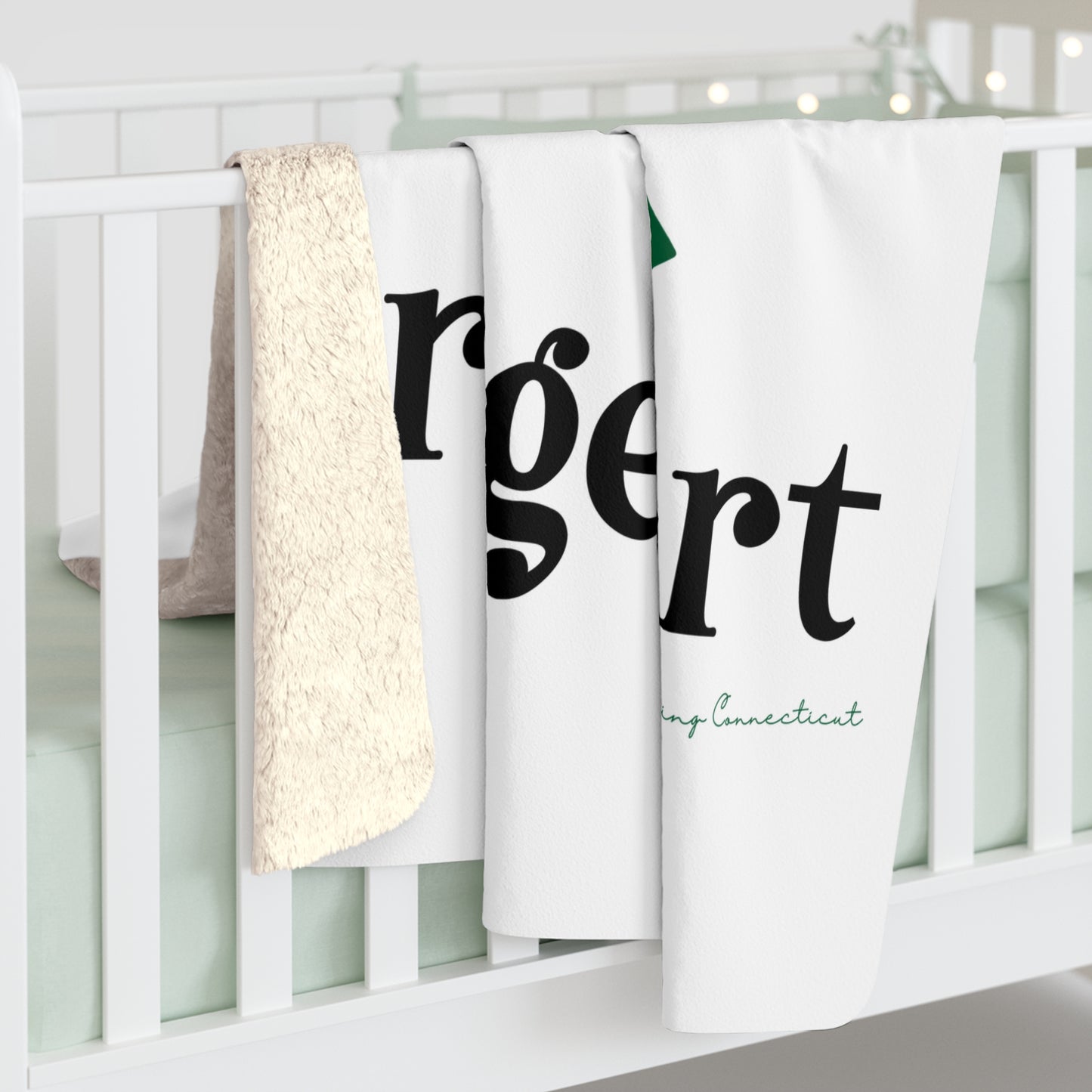 I Clover Bridgeport Sherpa Fleece Blanket