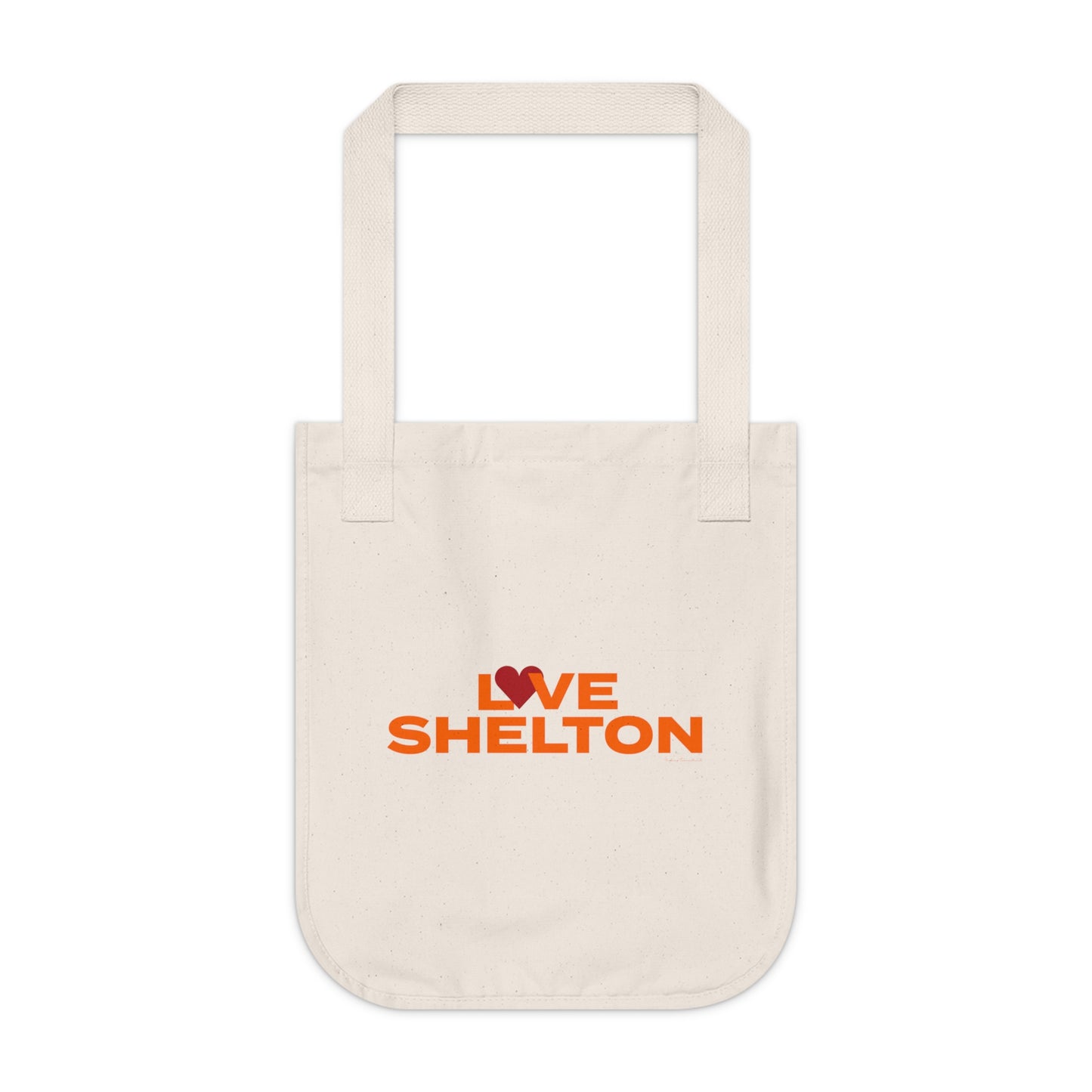 Love Shelton Organic Canvas Tote Bag