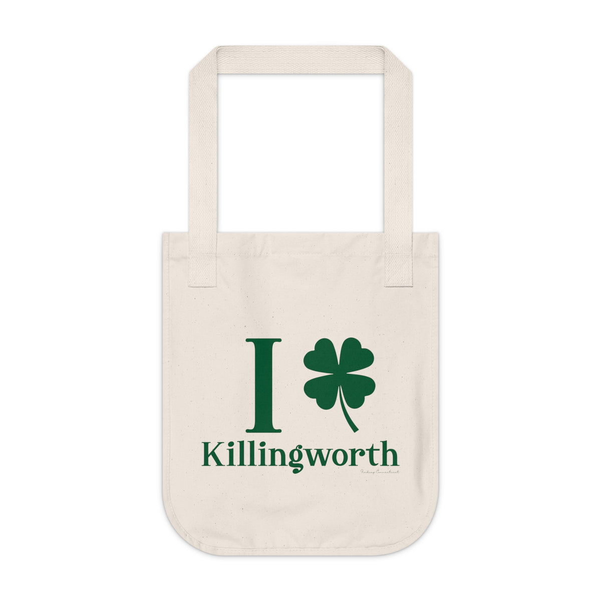 I Clover Killingworth Organic Canvas Tote Bag
