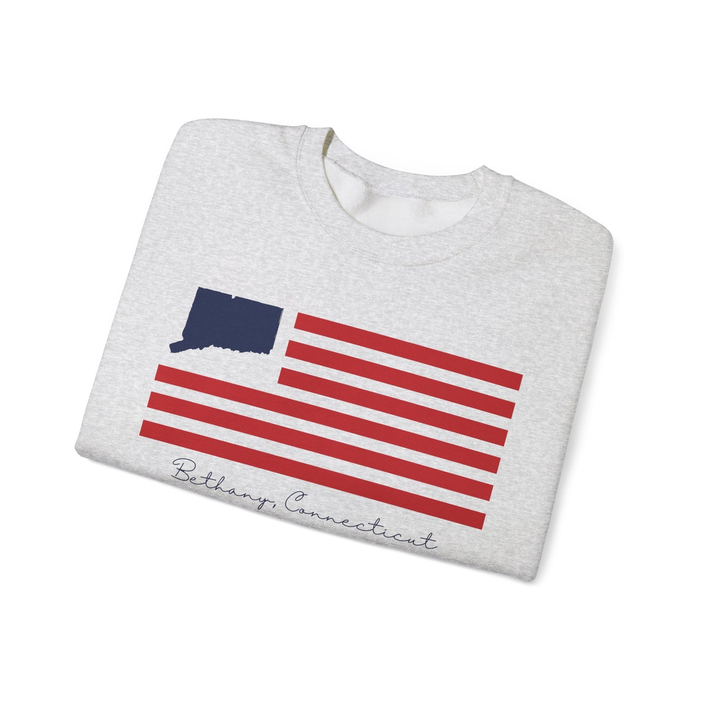 Bethany Connecticut Flag Unisex Heavy Blend™ Crewneck Sweatshirt