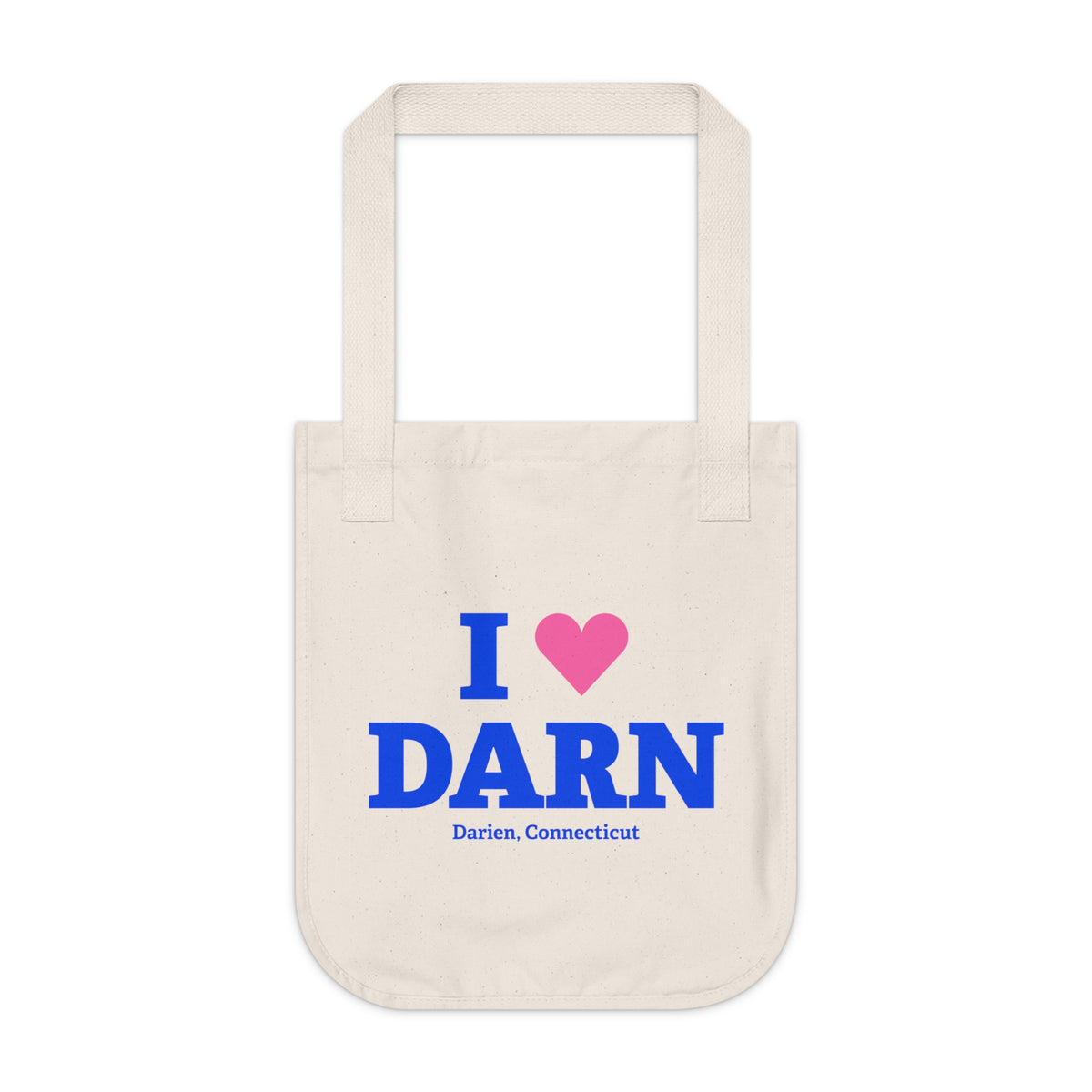I Heart DARN Organic Canvas Tote Bag