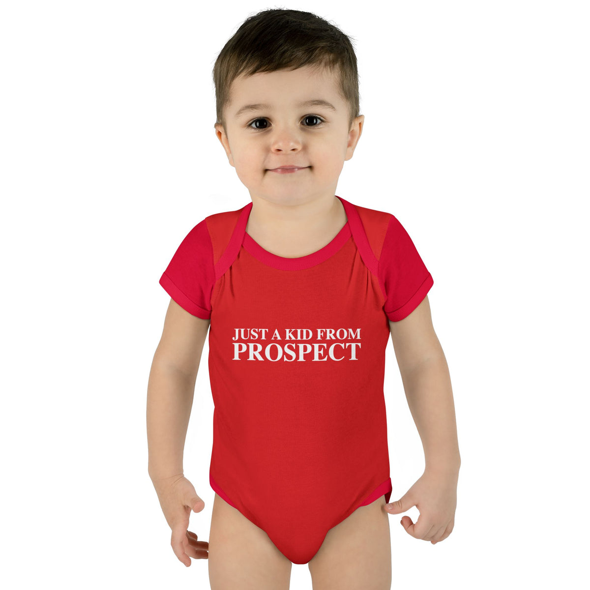 Just a kid from Prospect Infant Baby Rib Bodysuit
