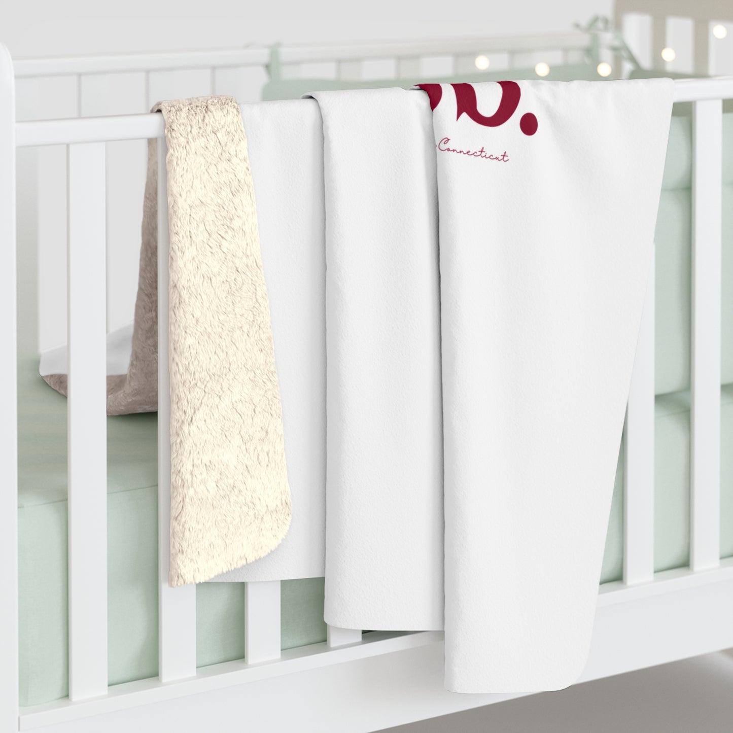 I’d rather be in Cos Cob Sherpa Fleece Blanket