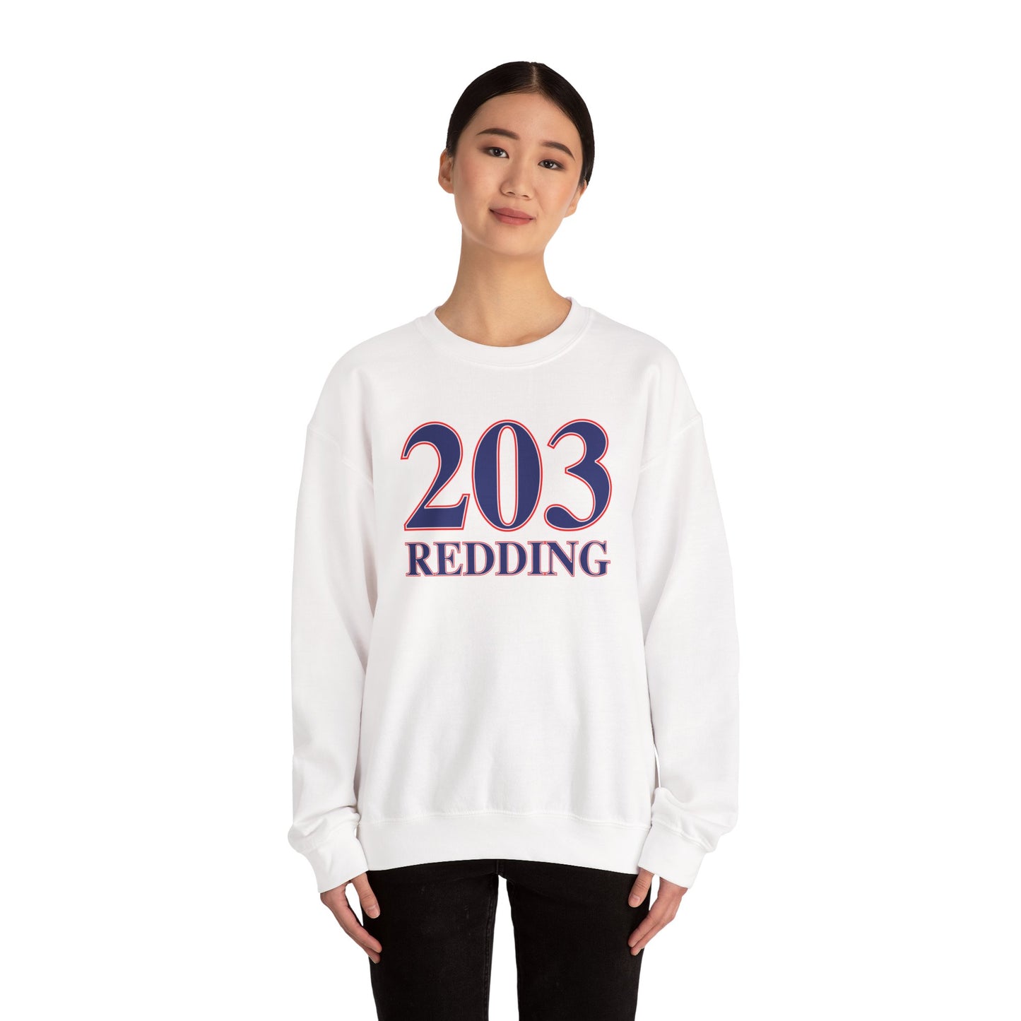 203 Redding Red White & Blue Unisex Heavy Blend™ Crewneck Sweatshirt