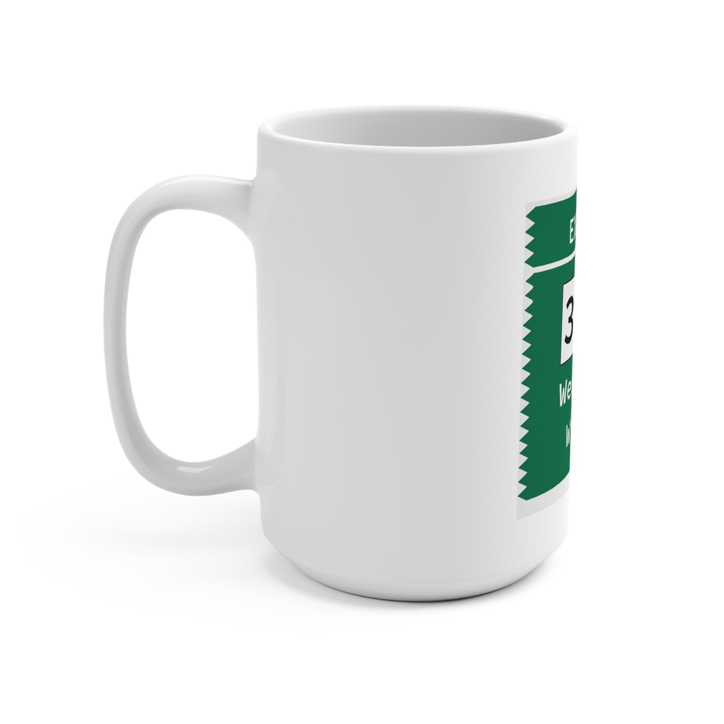 Vintage Merritt Parkway Exit 41 Sign Mug 15oz