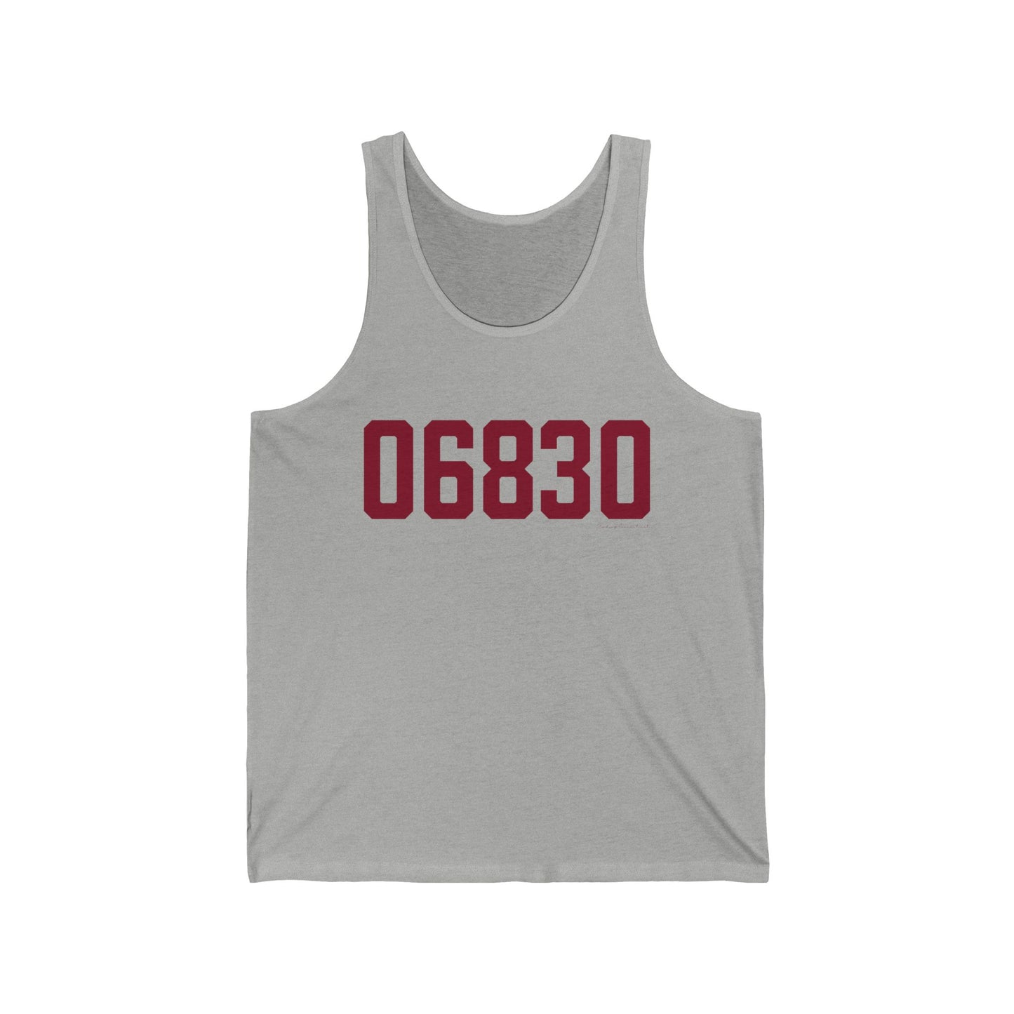 06830 - Greenwich Connecticut Zip Code Unisex Jersey Tank Top