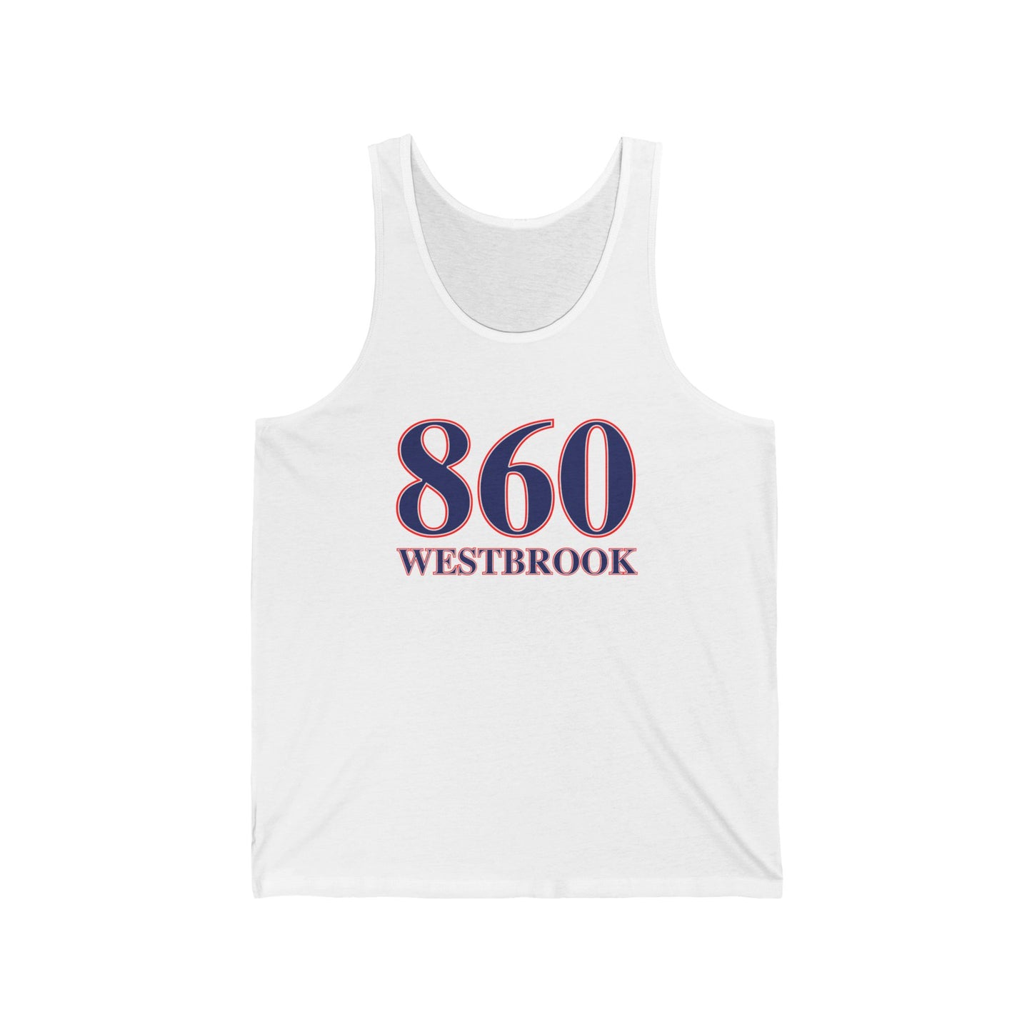 860 Westbrook Red White & Blue Unisex Jersey Tank Top