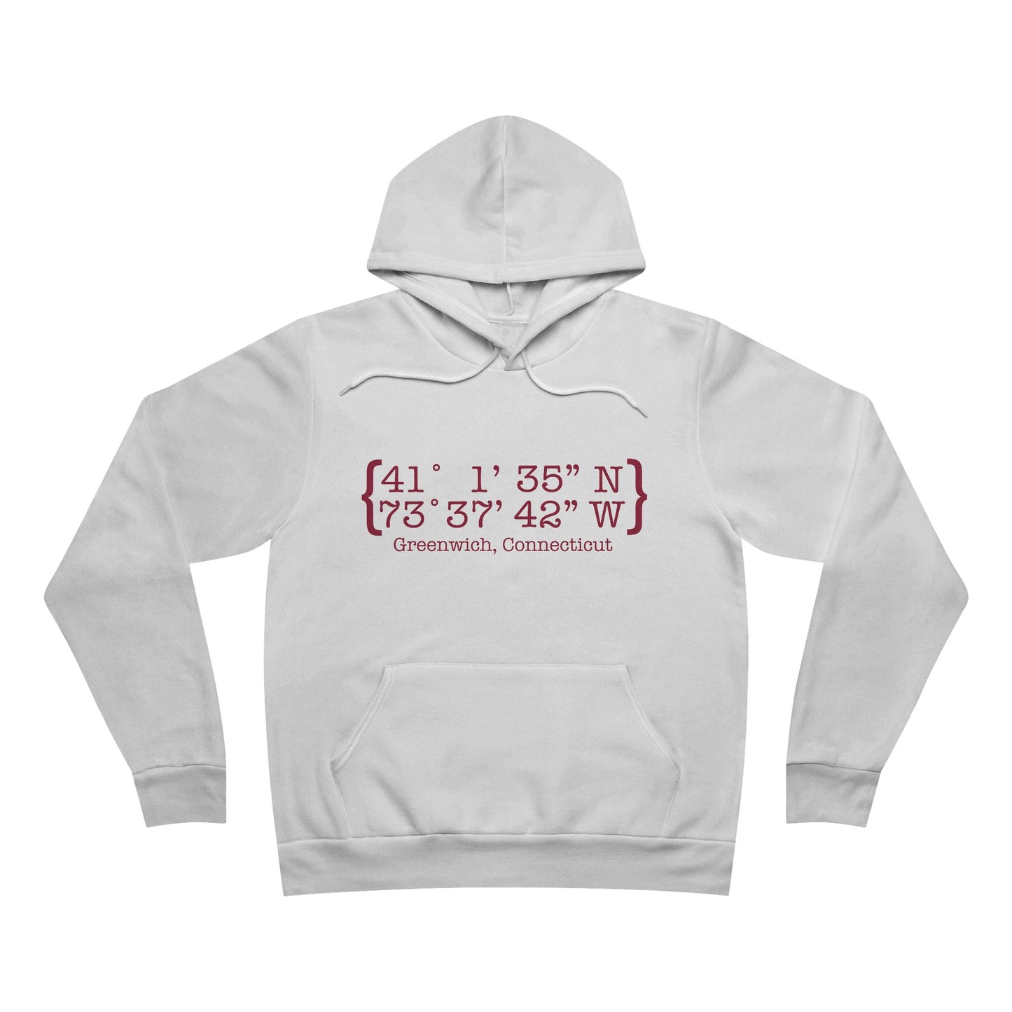 Greenwich Coordinates Unisex Sponge Fleece Pullover Hoodie