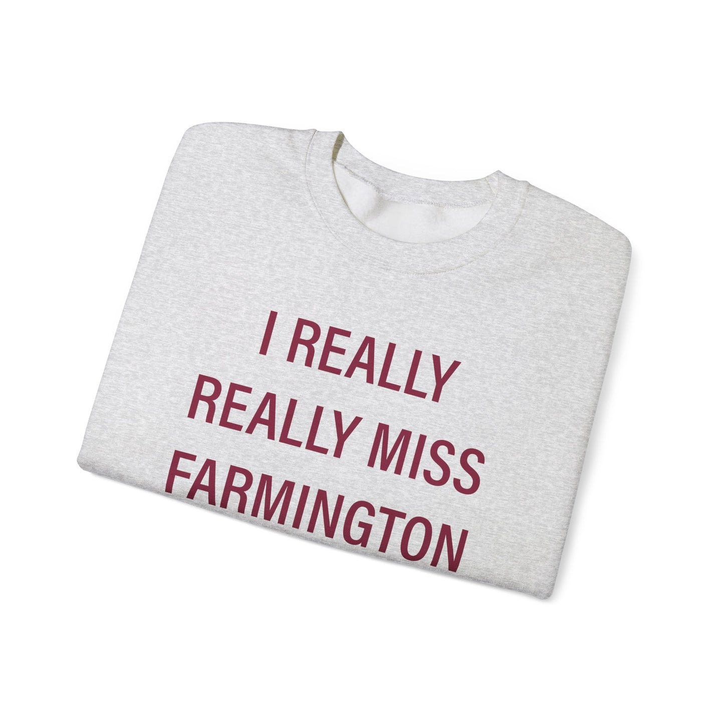 I Really Really Miss Farmington Unisex Heavy Blend™ Crewneck Sweatshirt