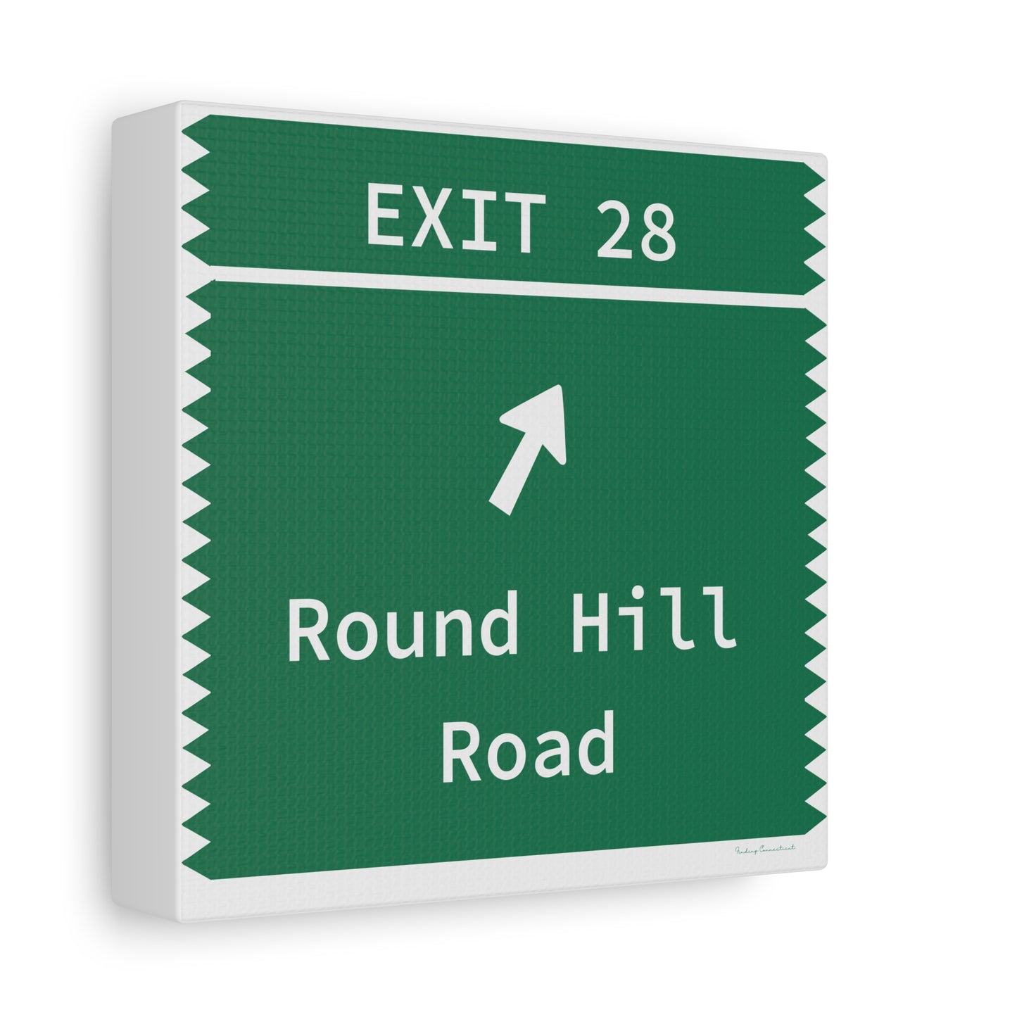 Vintage Merritt Parkway Exit 28 Sign Matte Canvas, Stretched, 1.25"