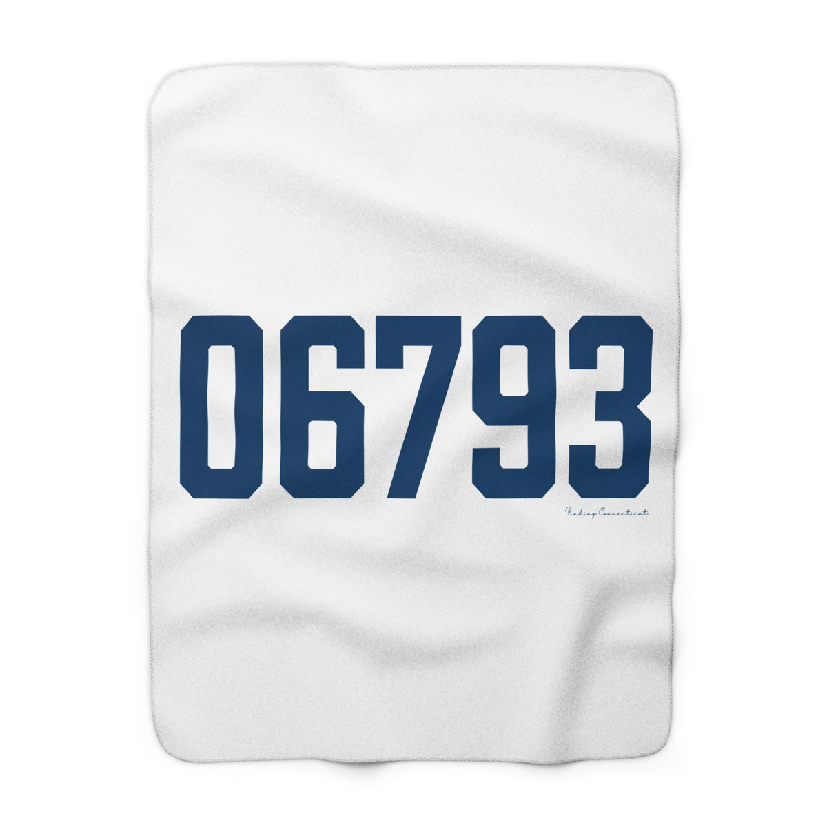 06793 Washington Connecticut Zip Code Sherpa Fleece Blanket