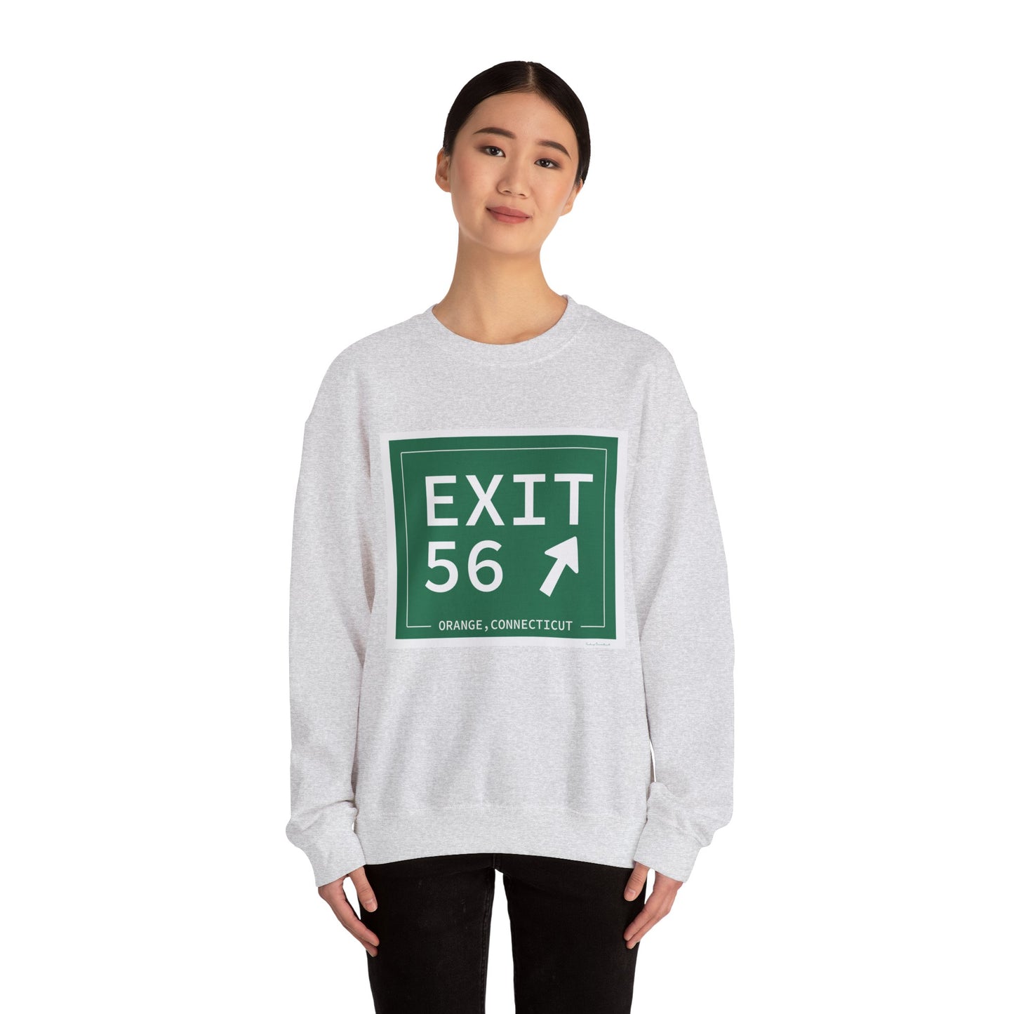 Vintage Exit 56 WCP Sign Unisex Heavy Blend™ Crewneck Sweatshirt