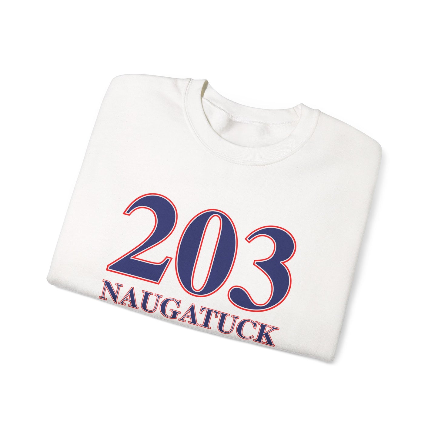 203 Naugatuck Red, White & Blue Unisex Heavy Blend™ Crewneck Sweatshirt