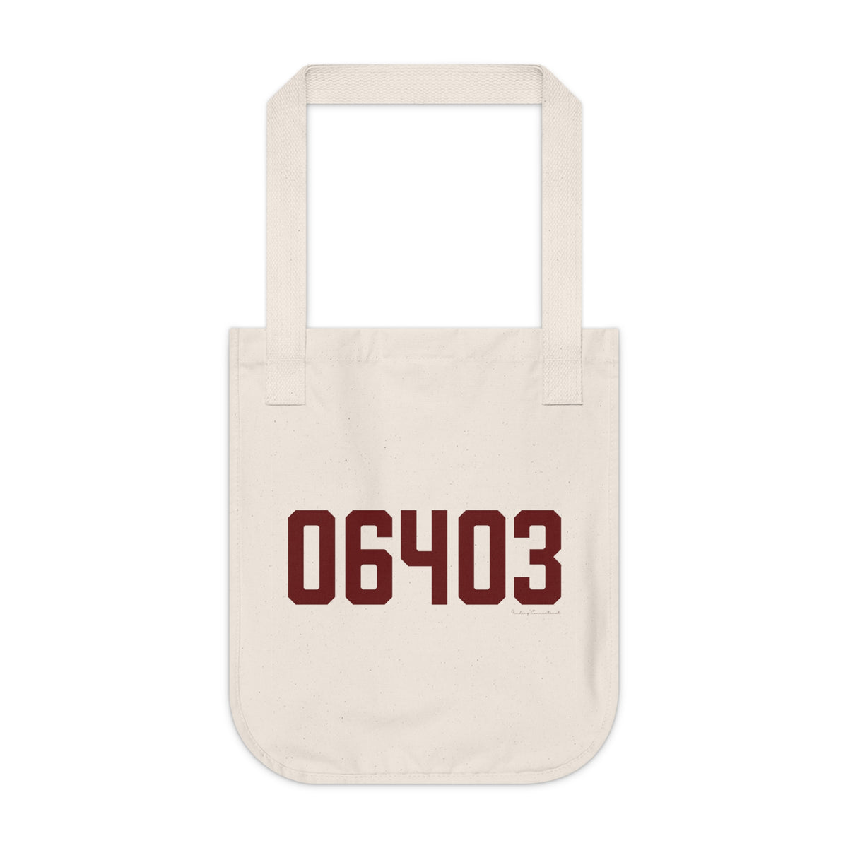 06403 Beacon Falls Connecticut Zip Code Organic Canvas Tote Bag