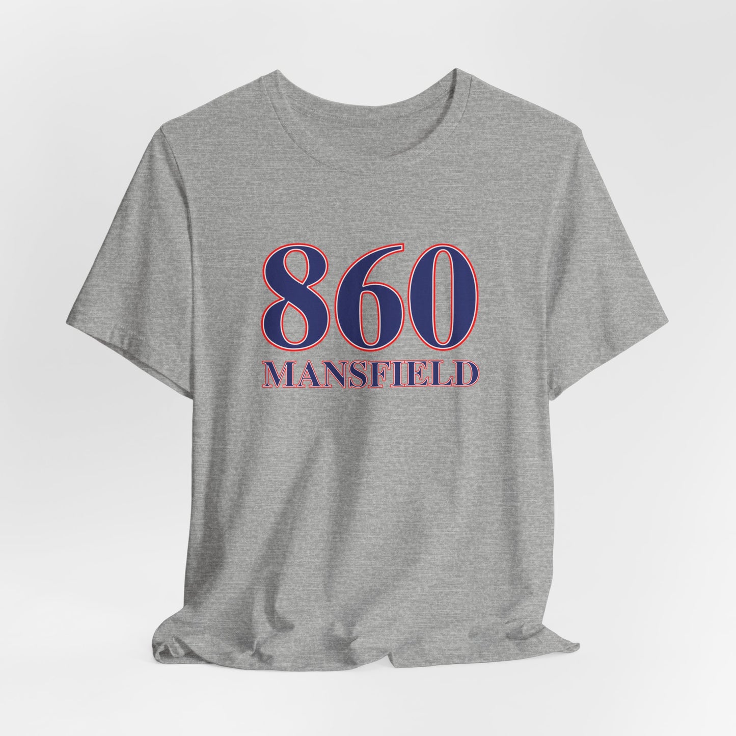 860 Mansfield Red White & Blue Unisex Jersey Short Sleeve T-Shirt