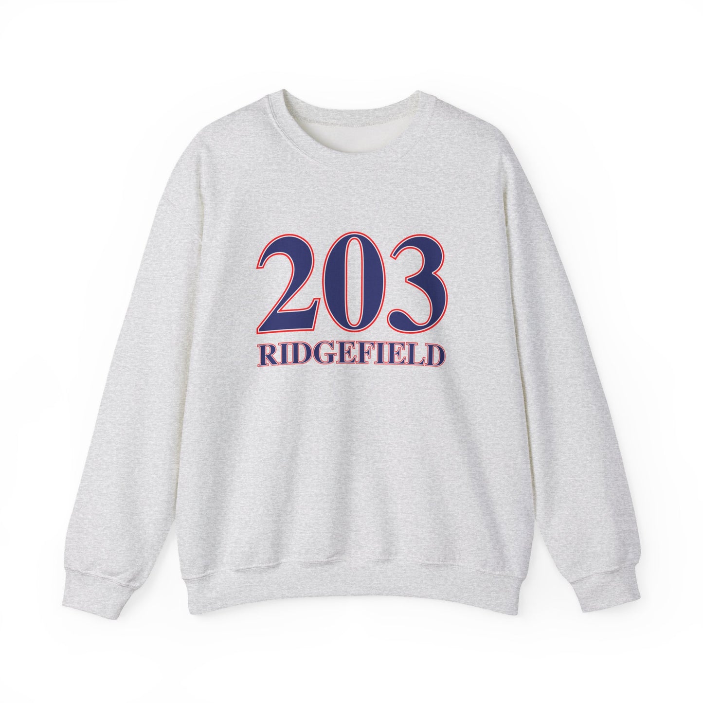 203 Ridgefield Red White & Blue Unisex Heavy Blend™ Crewneck Sweatshirt