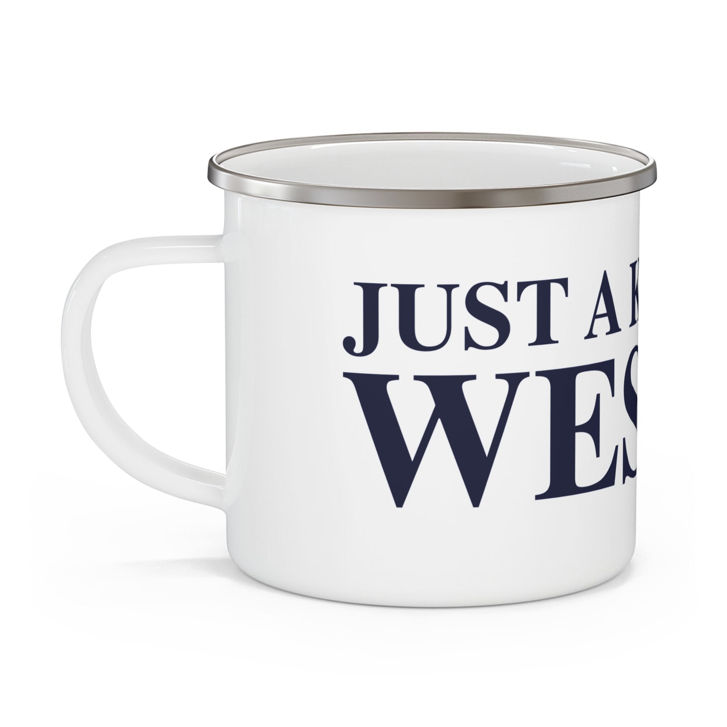 Just a kid from Weston Enamel Camping Mug