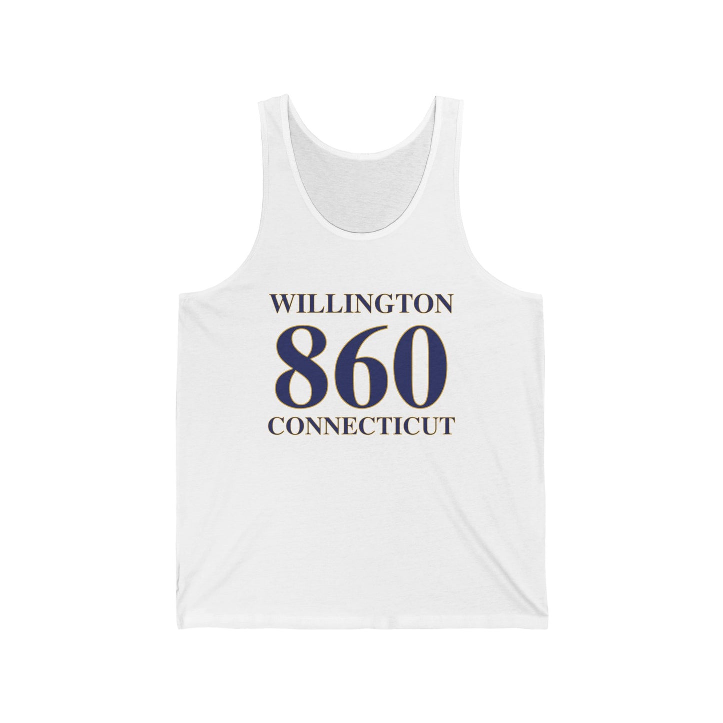 Willington 860 Connecticut Unisex Jersey Tank Top