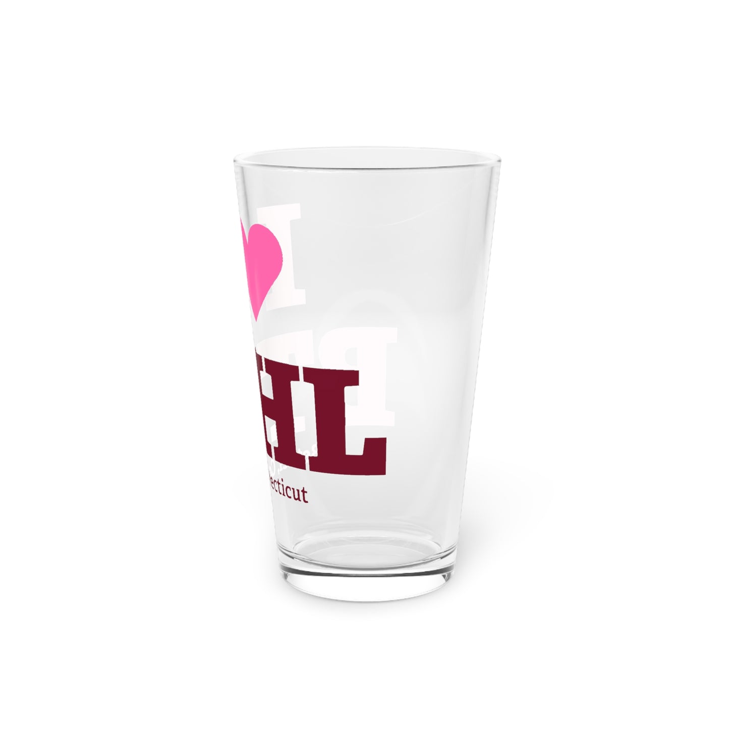 I Heart BTHL Pint Glass, 16oz