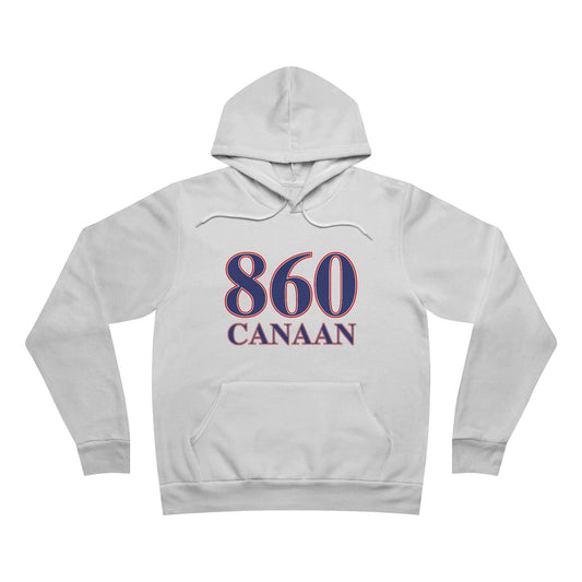 860 Canaan Red White & Blue Unisex Sponge Fleece Pullover Hoodie