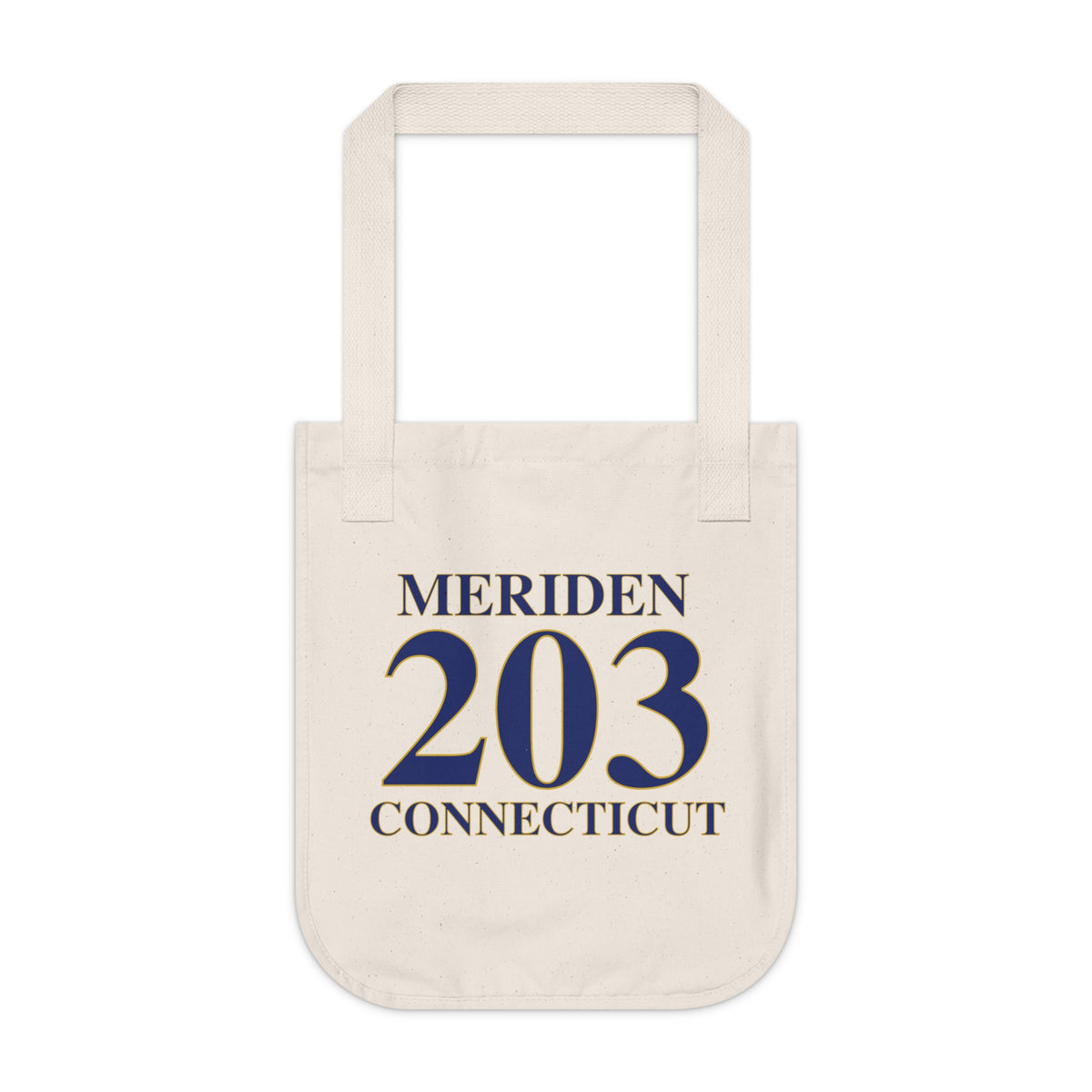 Meriden 203 Connecticut Organic Canvas Tote Bag