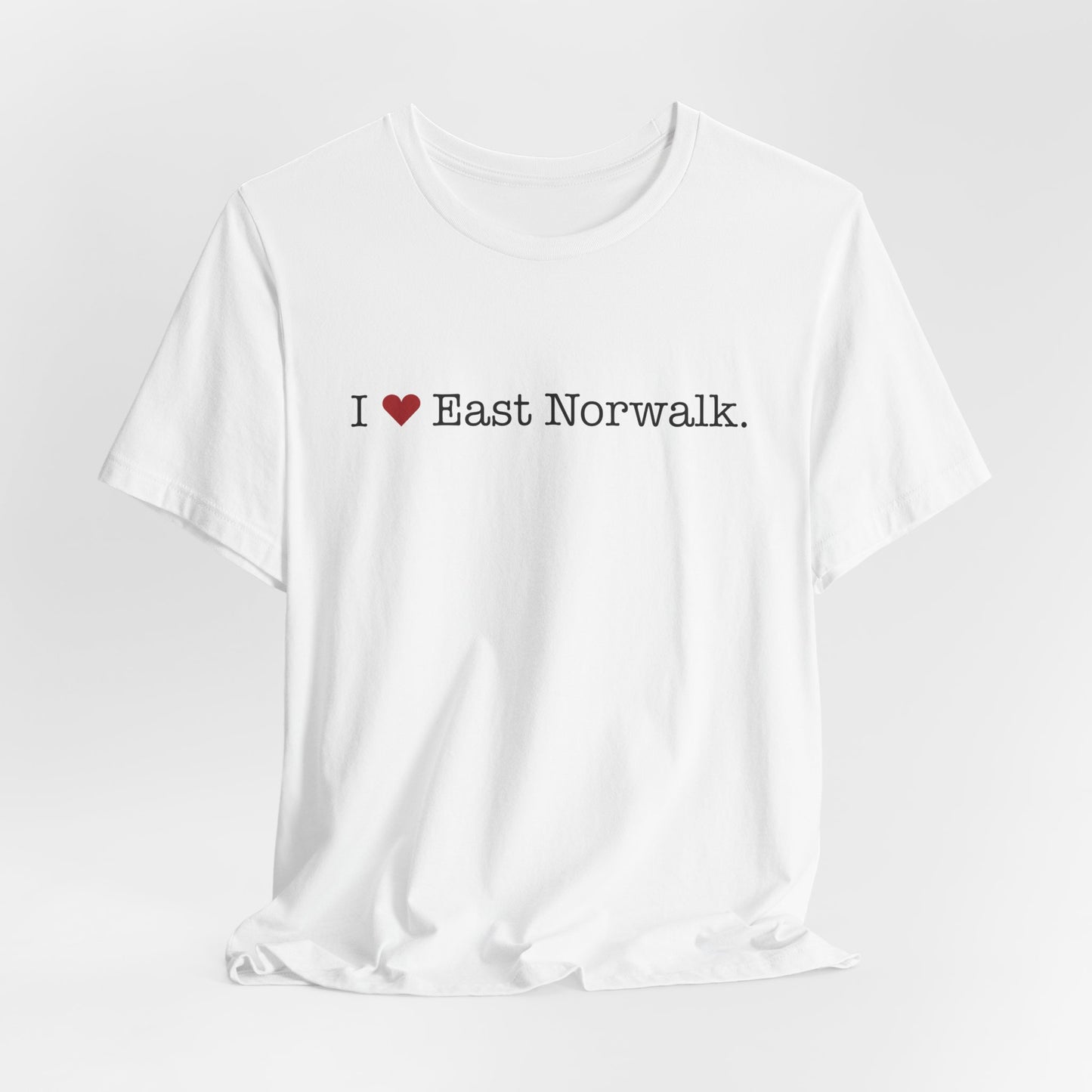 I Heart East Norwalk. Unisex Jersey Short Sleeve T-Shirt