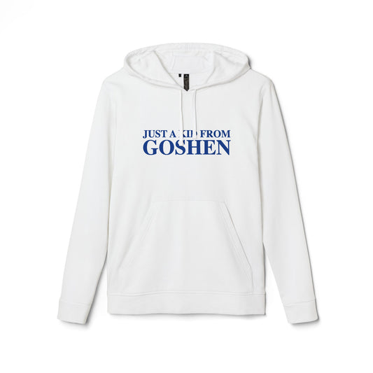 Just a kid from Goshen adidas Unisex Fleece Hoodie