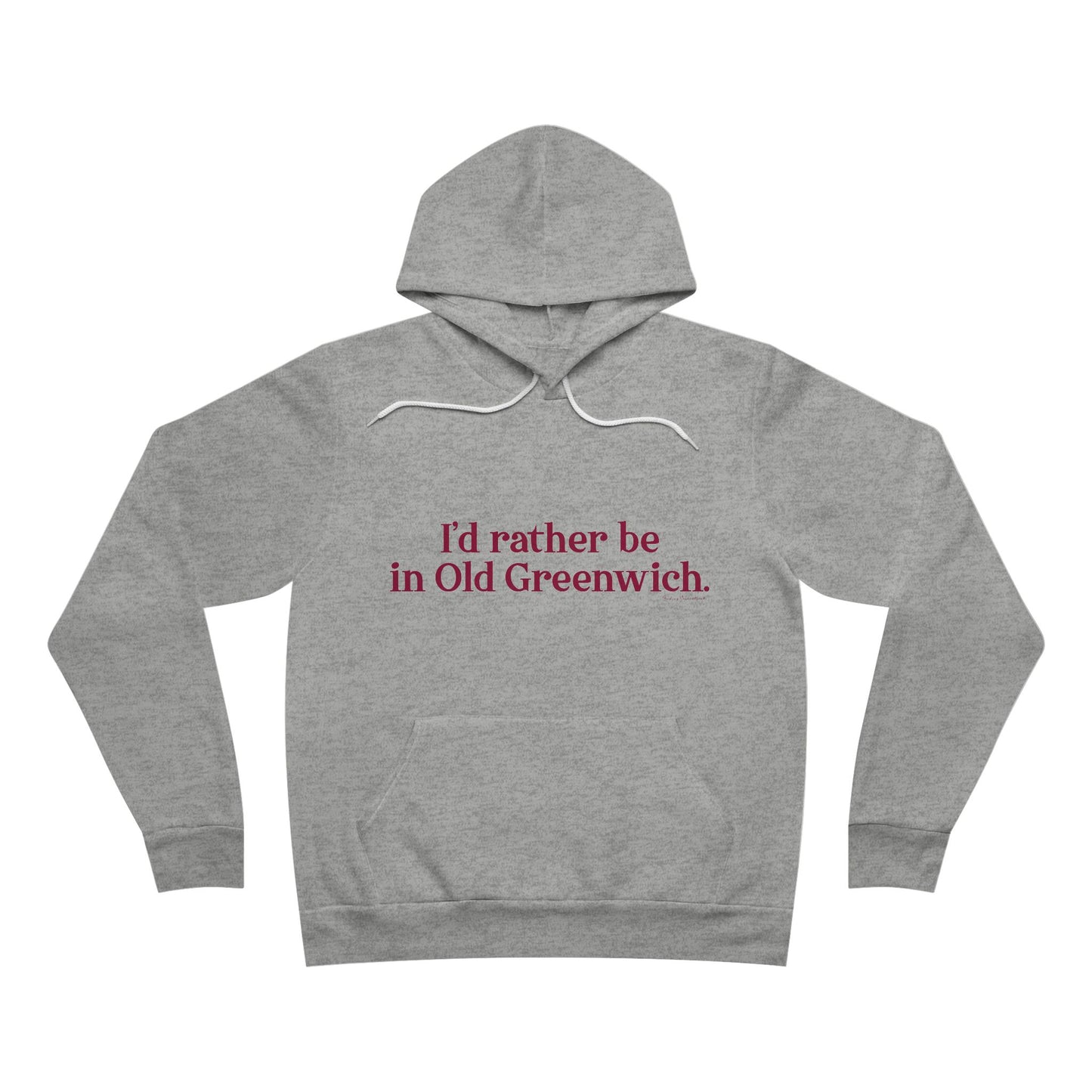 I’d rather be in Old Greenwich Unisex Sponge Fleece Pullover Hoodie