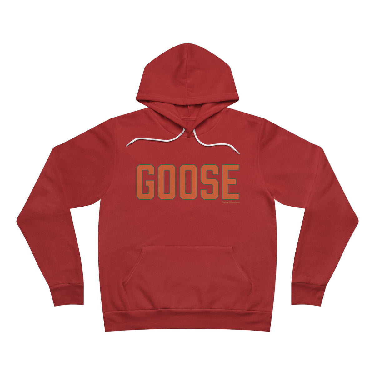 Goose Zip Code - Orange & Green Unisex Sponge Fleece Pullover Hoodie