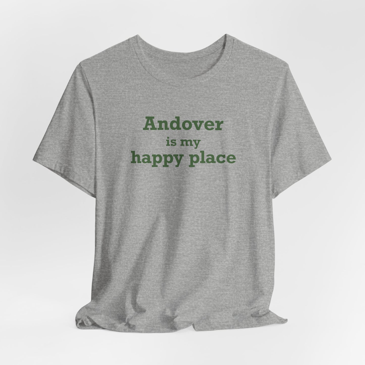 Andover is My Happy Place Unisex Jersey Short Sleeve T-Shirt