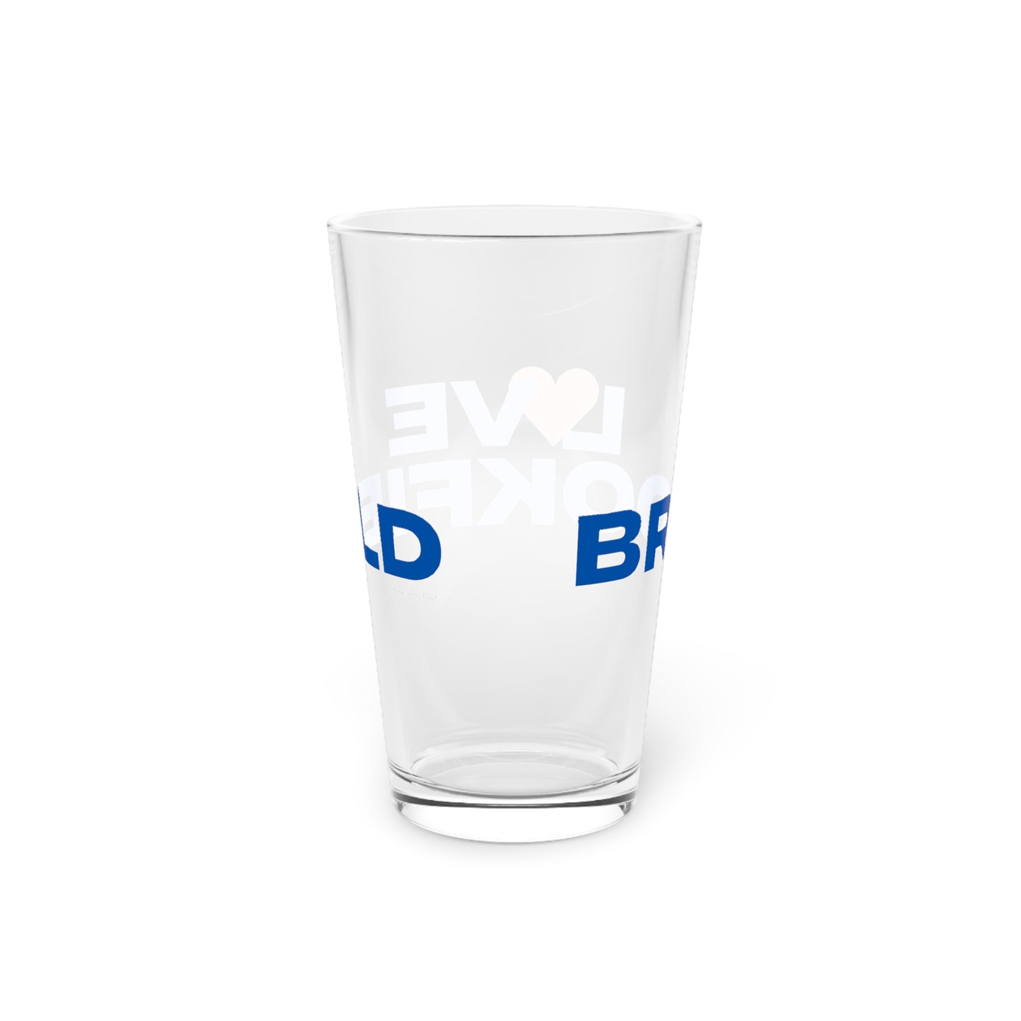 Love Brookfield Pint Glass, 16oz