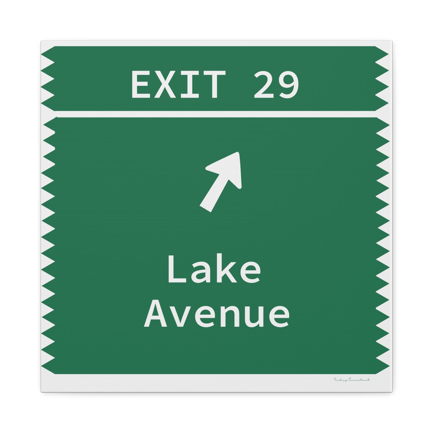 Vintage Merritt Parkway Exit 29 Sign Matte Canvas, Stretched, 1.25"