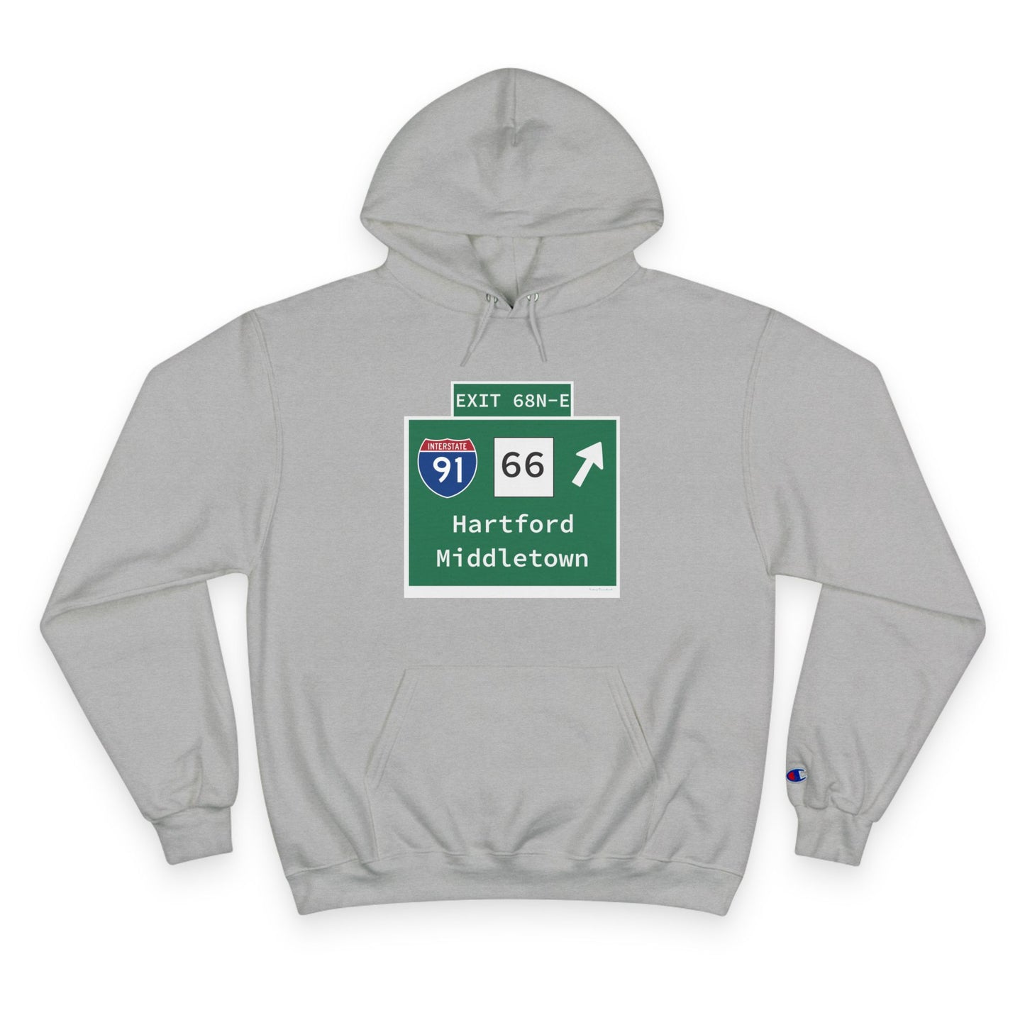 Vintage WCP Exit 68-NE Sign Champion Hoodie