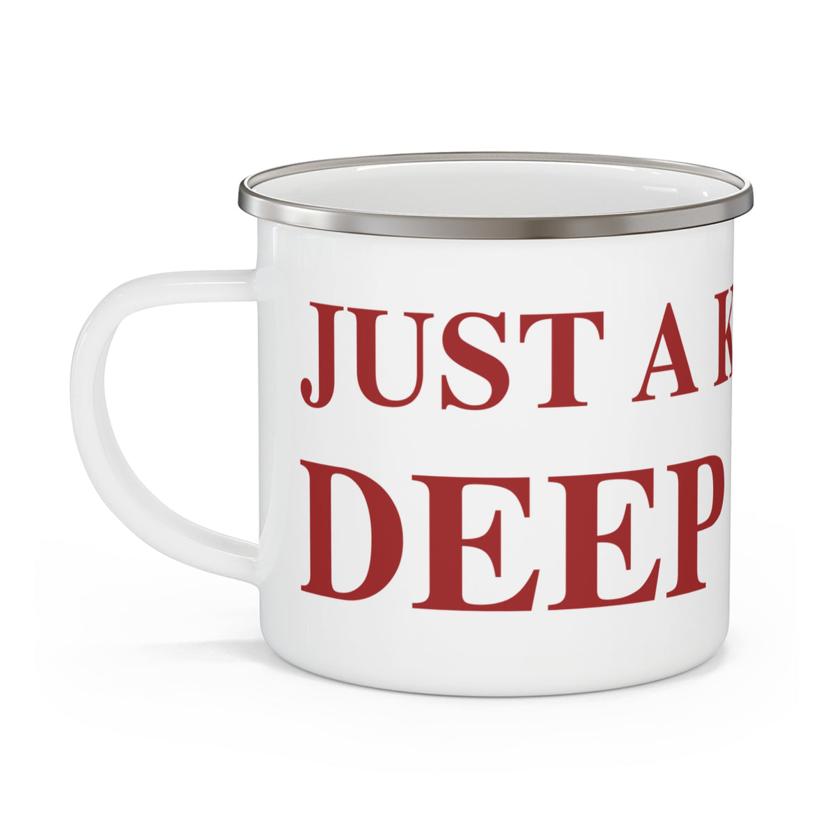 Just a kid from Deep River Enamel Camping Mug