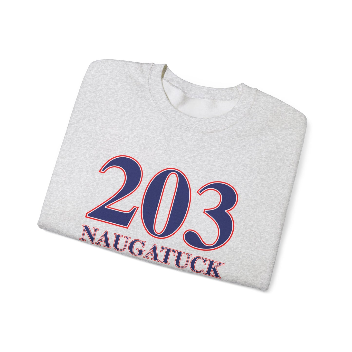 203 Naugatuck Red, White & Blue Unisex Heavy Blend™ Crewneck Sweatshirt