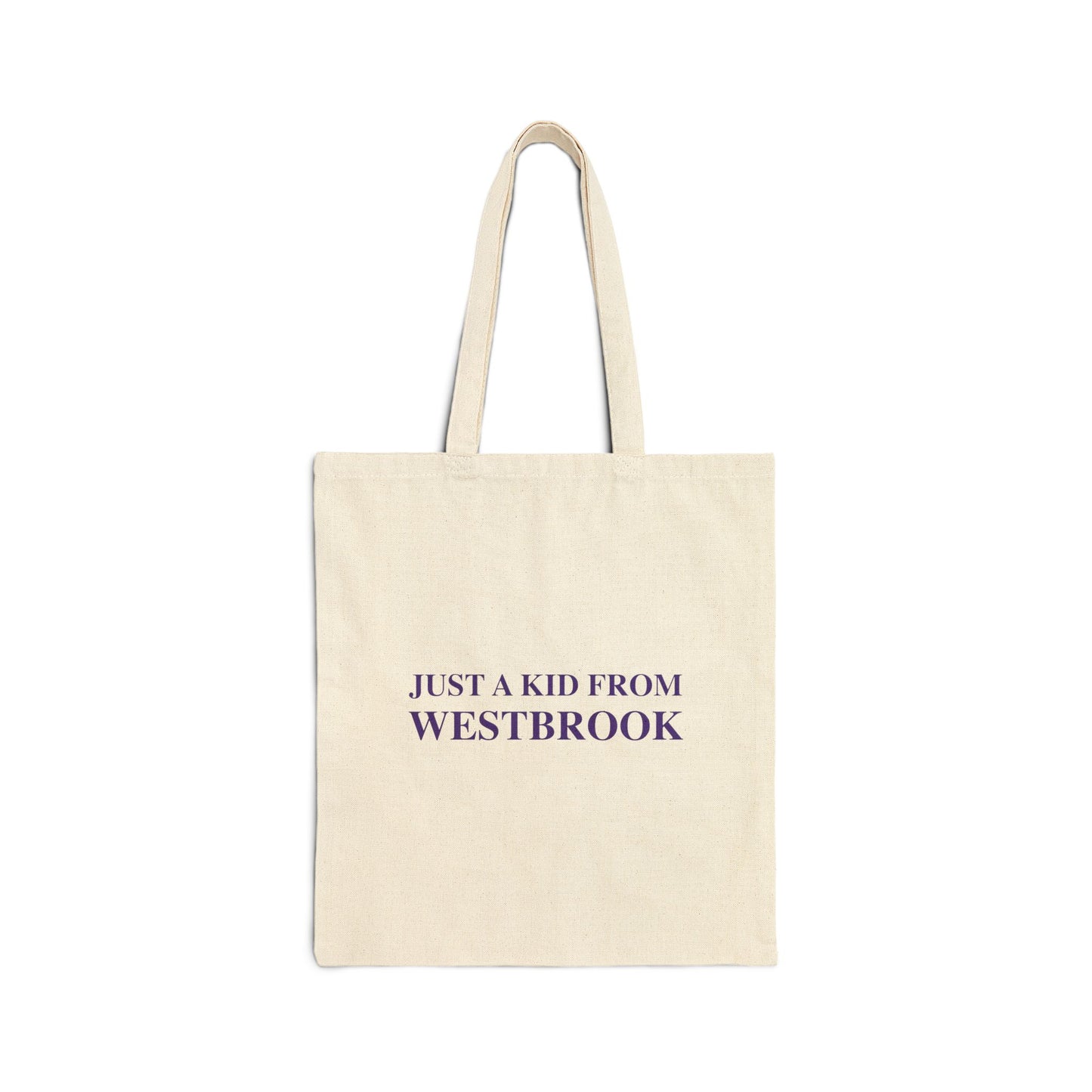 Just a kid from Westbrook Cotton Canvas Tote Bag