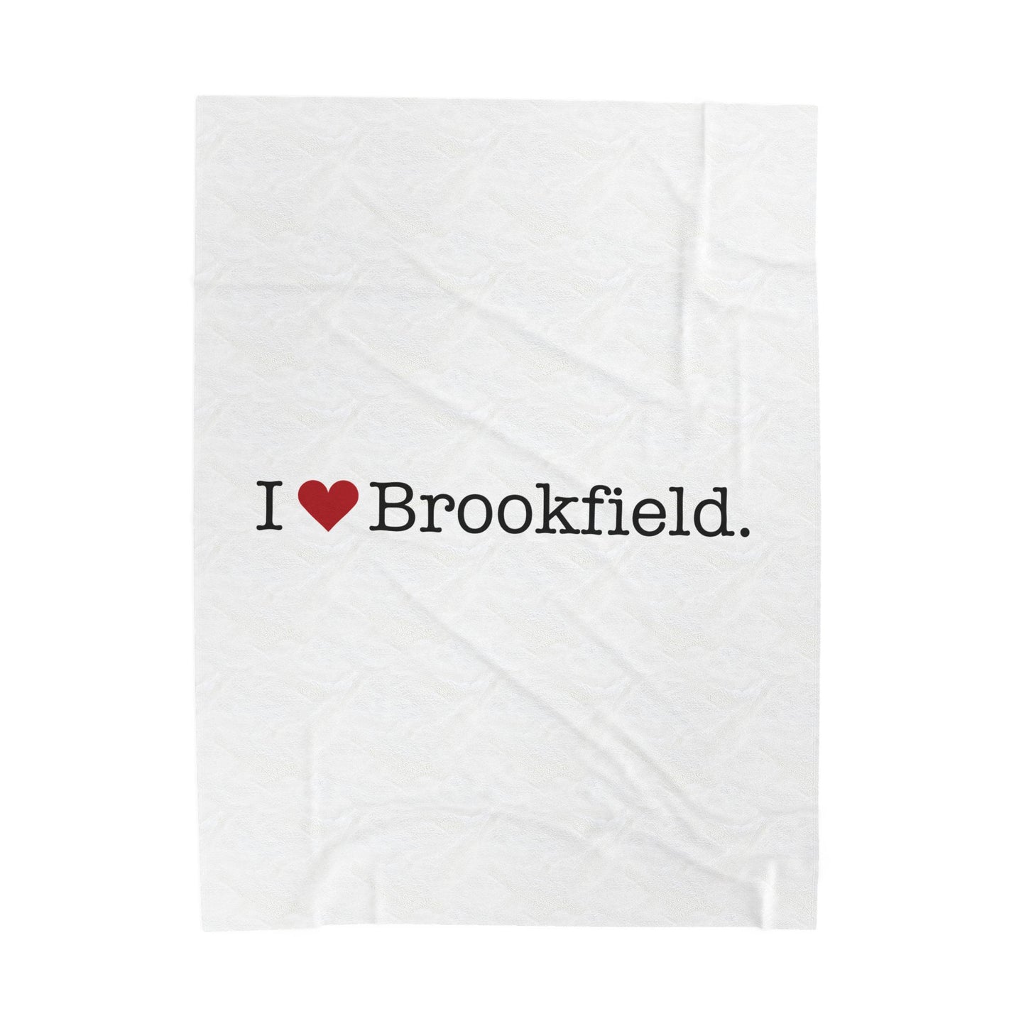 I Heart Brookfield. Velveteen Plush Blanket